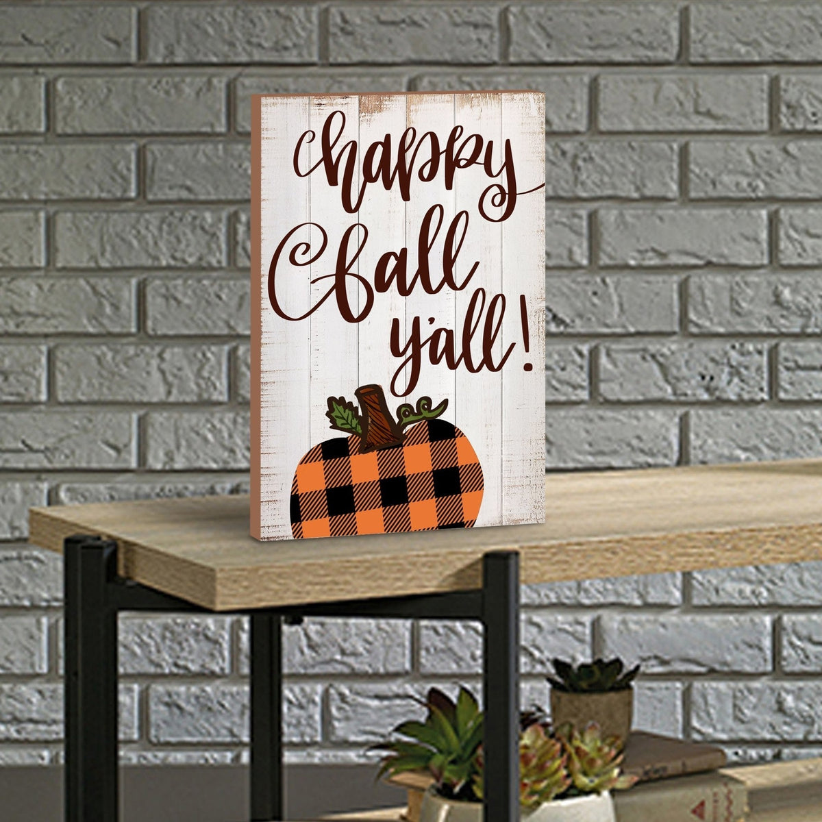 Wooden Fall Shelf Décor and Tabletop Signs for Home Decor - LifeSong Milestones