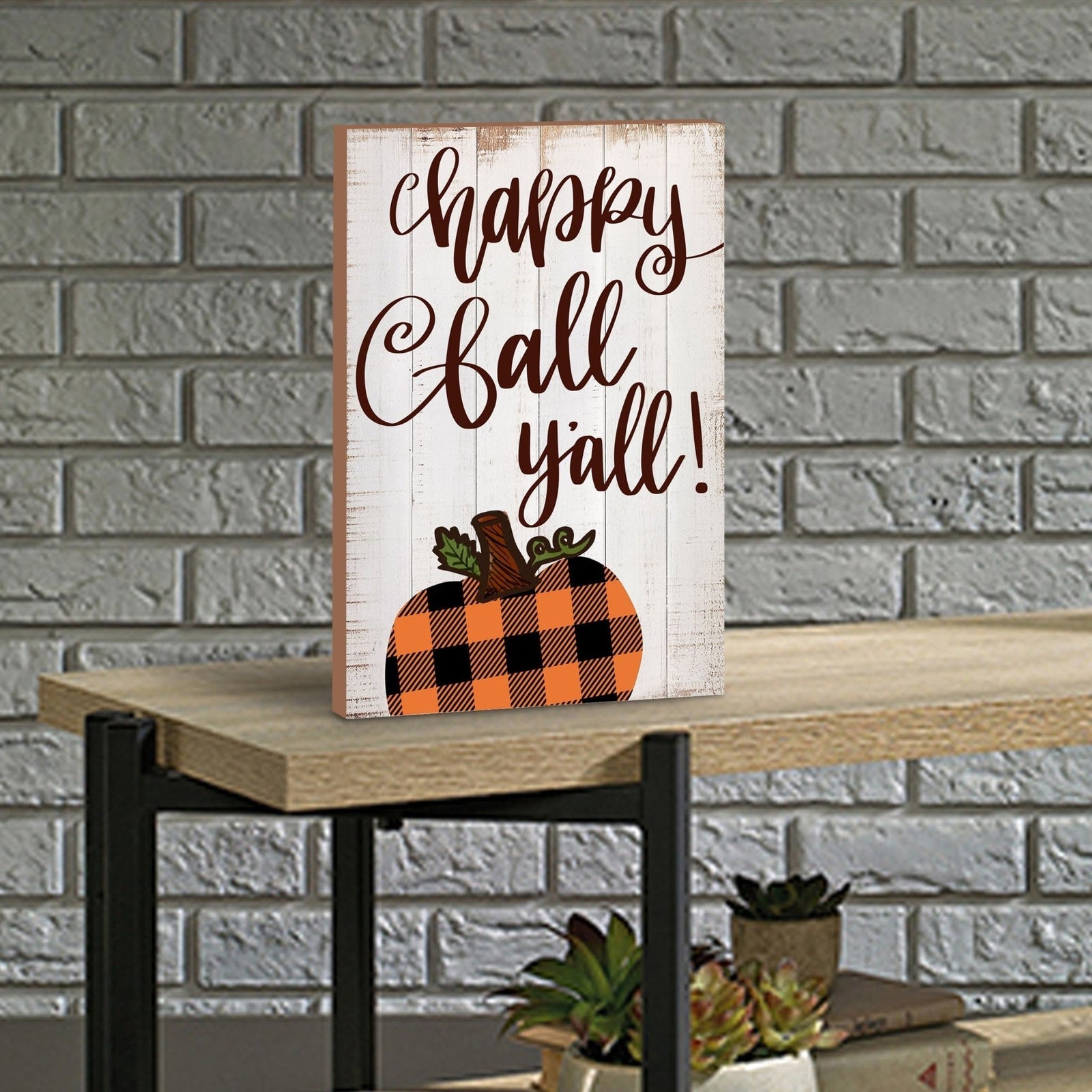 Wooden Fall Shelf Décor and Tabletop Signs for Home Decor - LifeSong Milestones