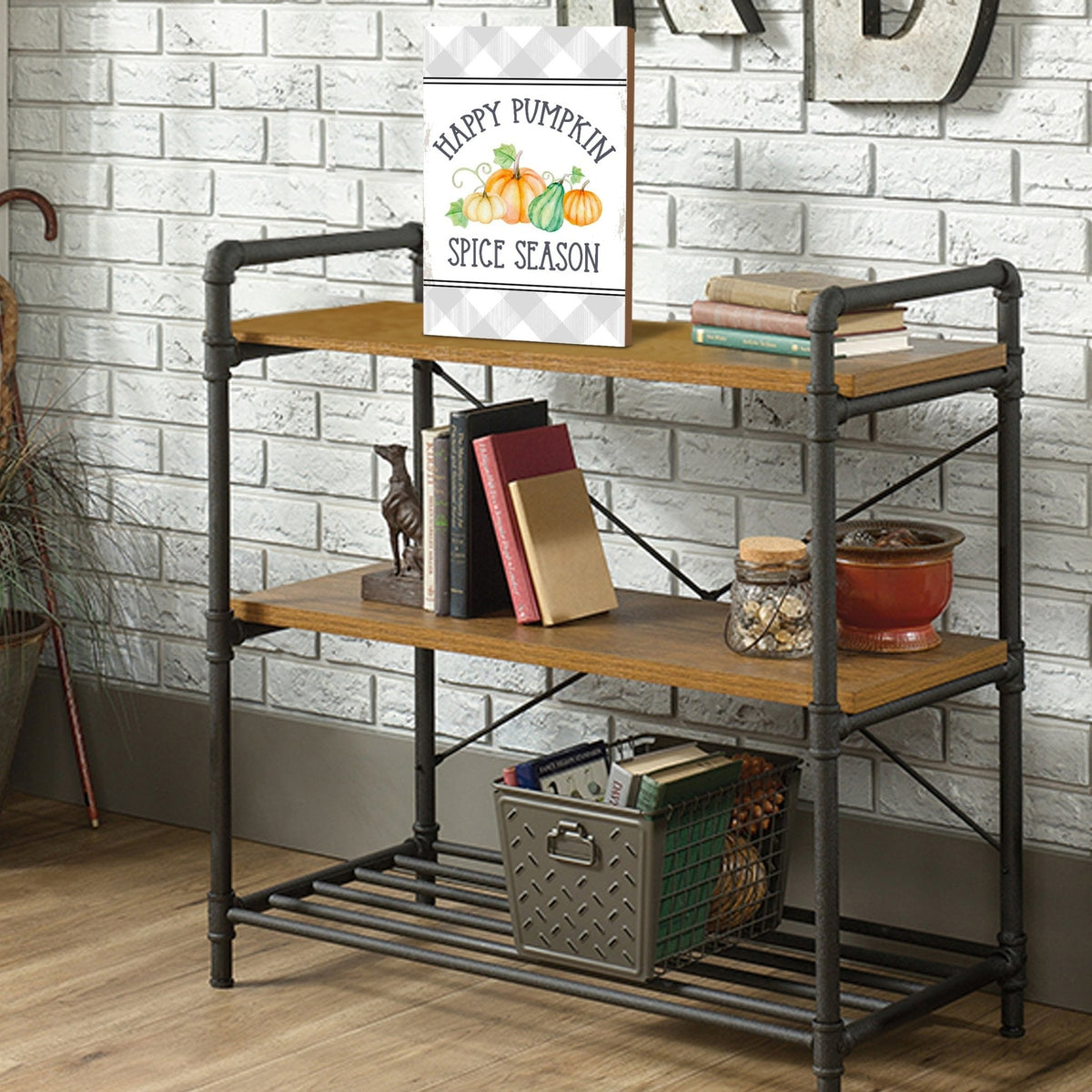 Wooden Fall Shelf Décor and Tabletop Signs for Home Decor - LifeSong Milestones