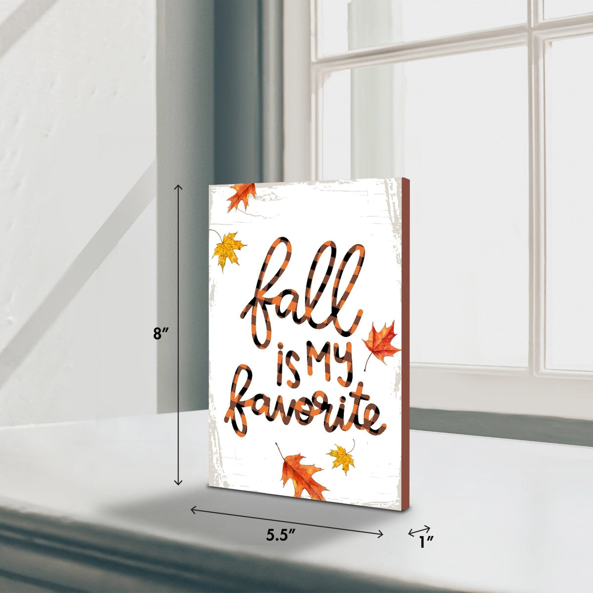 Wooden Fall Shelf Décor and Tabletop Signs for Home Decor - LifeSong Milestones