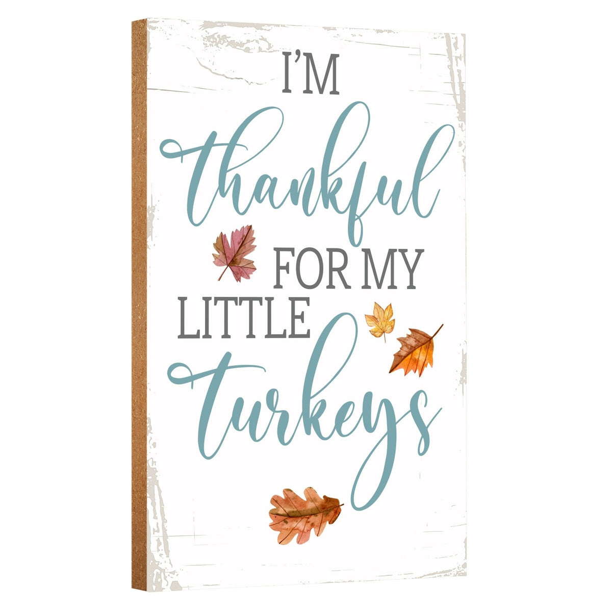 Wooden Fall Shelf Décor and Tabletop Signs for Home Decor - LifeSong Milestones