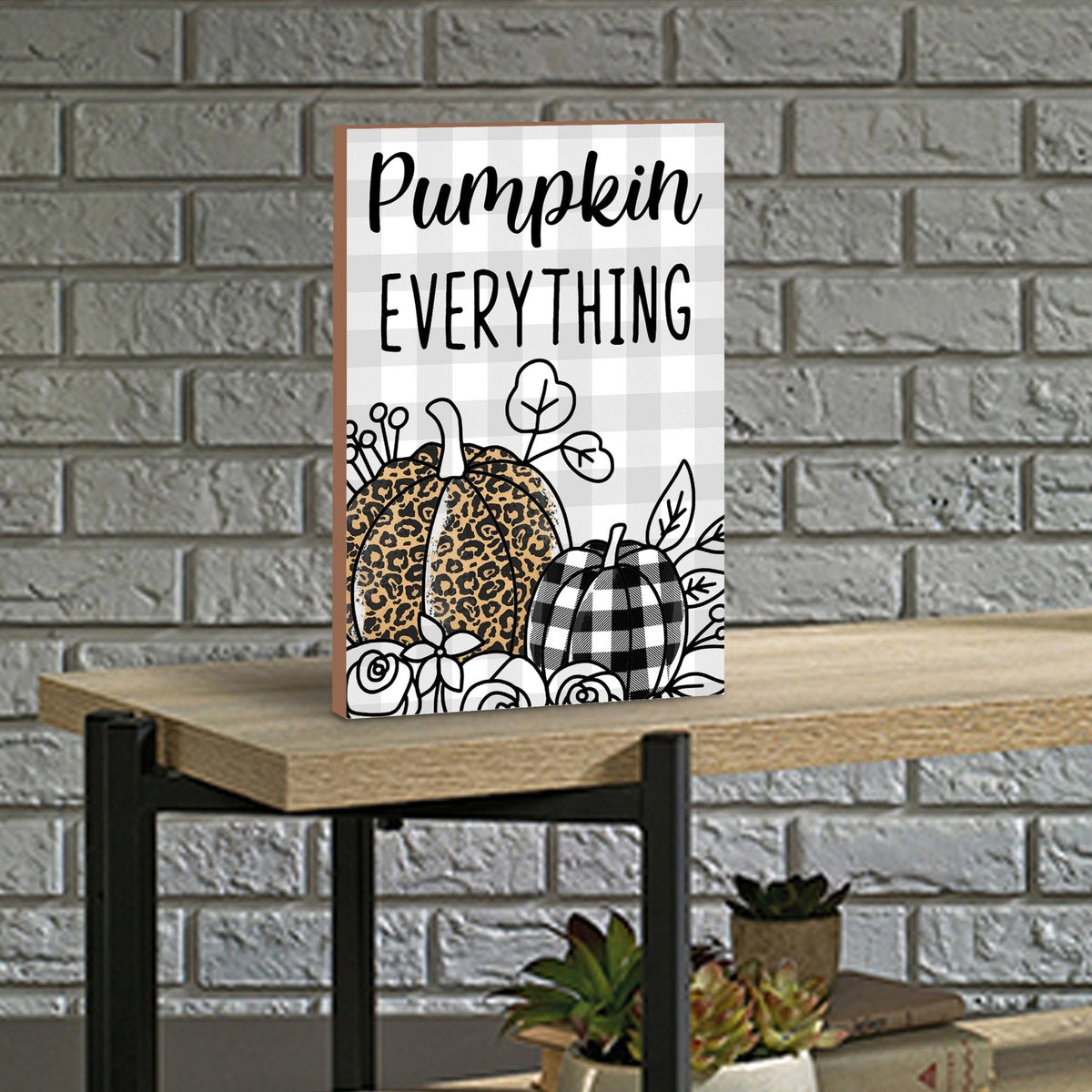 Wooden Fall Shelf Décor and Tabletop Signs for Home Decor - LifeSong Milestones