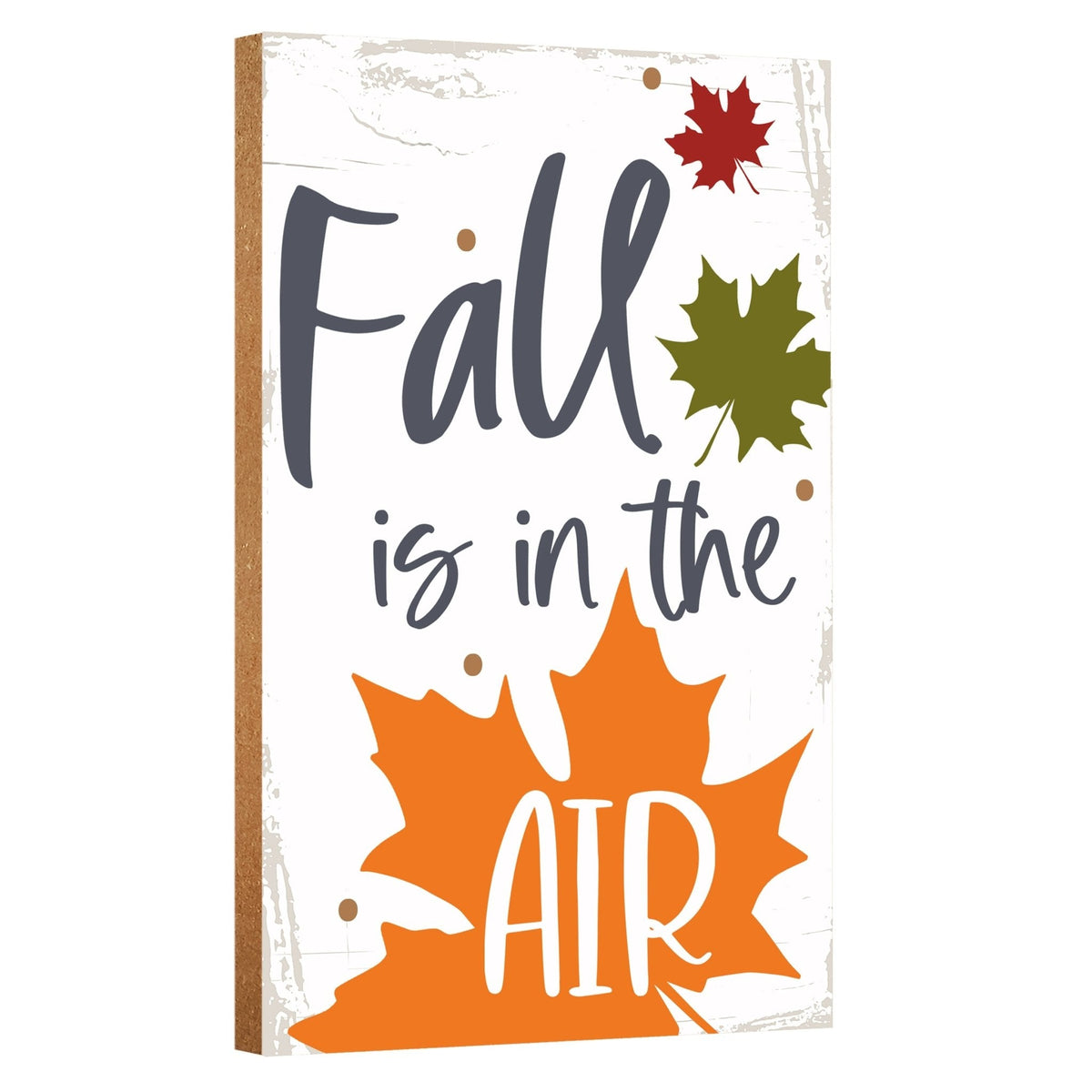Wooden Fall Shelf Décor and Tabletop Signs for Home Decor - LifeSong Milestones