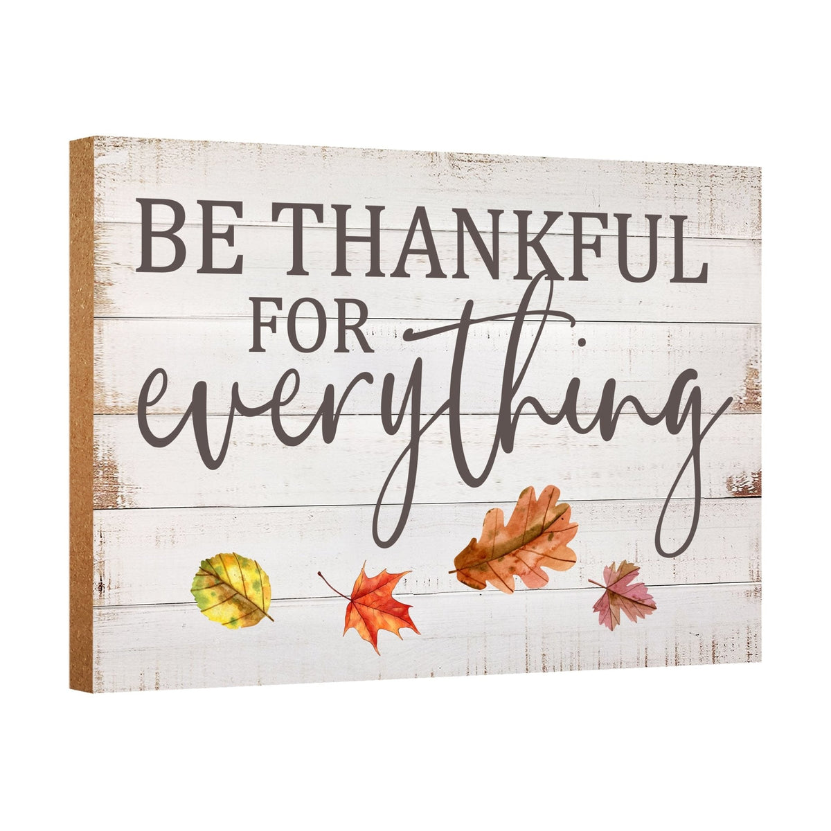 Wooden Fall Shelf Décor and Tabletop Signs for Home Decor - LifeSong Milestones