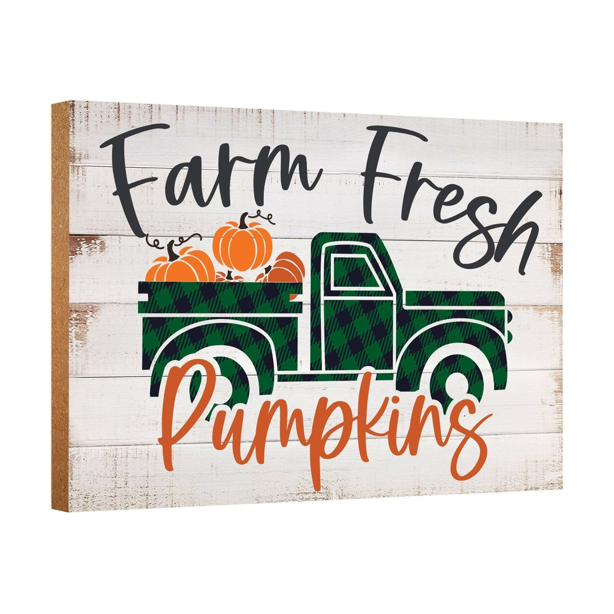 Wooden Fall Shelf Décor and Tabletop Signs for Home Decor - LifeSong Milestones