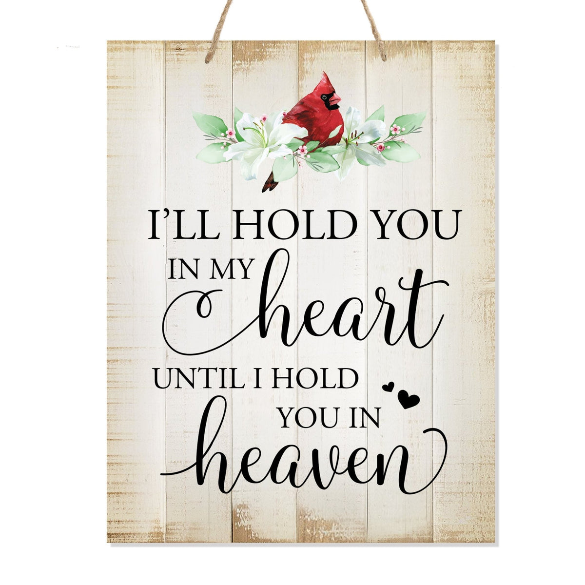 Wooden Hanging Memorial Wall Signs for Bereavement Gifts - LifeSong Milestones
