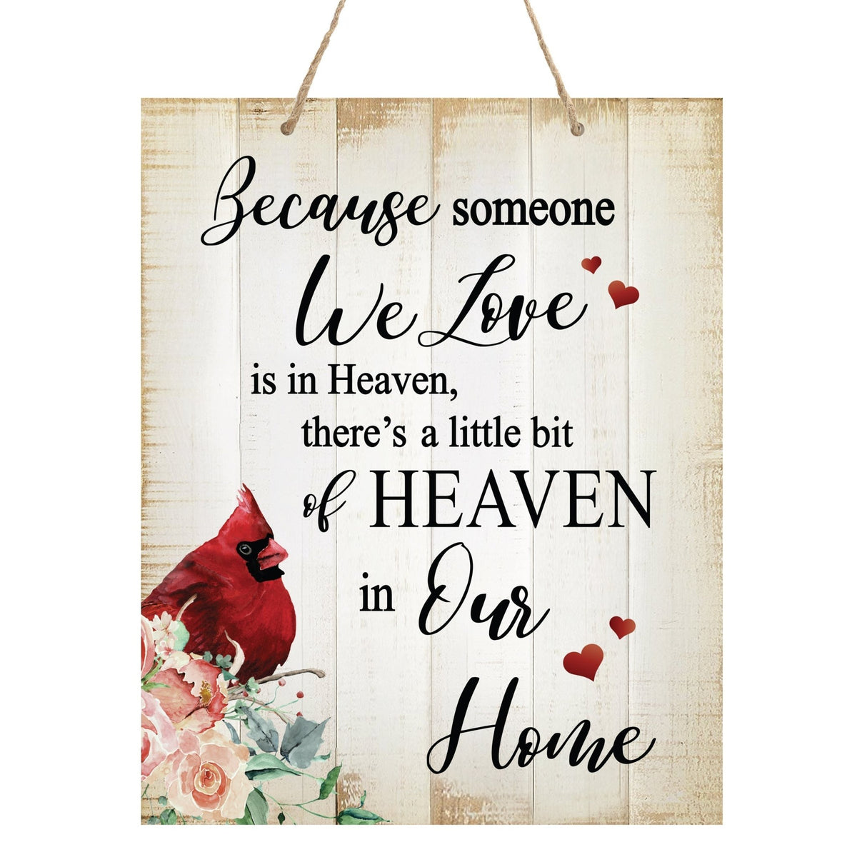 Wooden Hanging Memorial Wall Signs for Bereavement Gifts - LifeSong Milestones