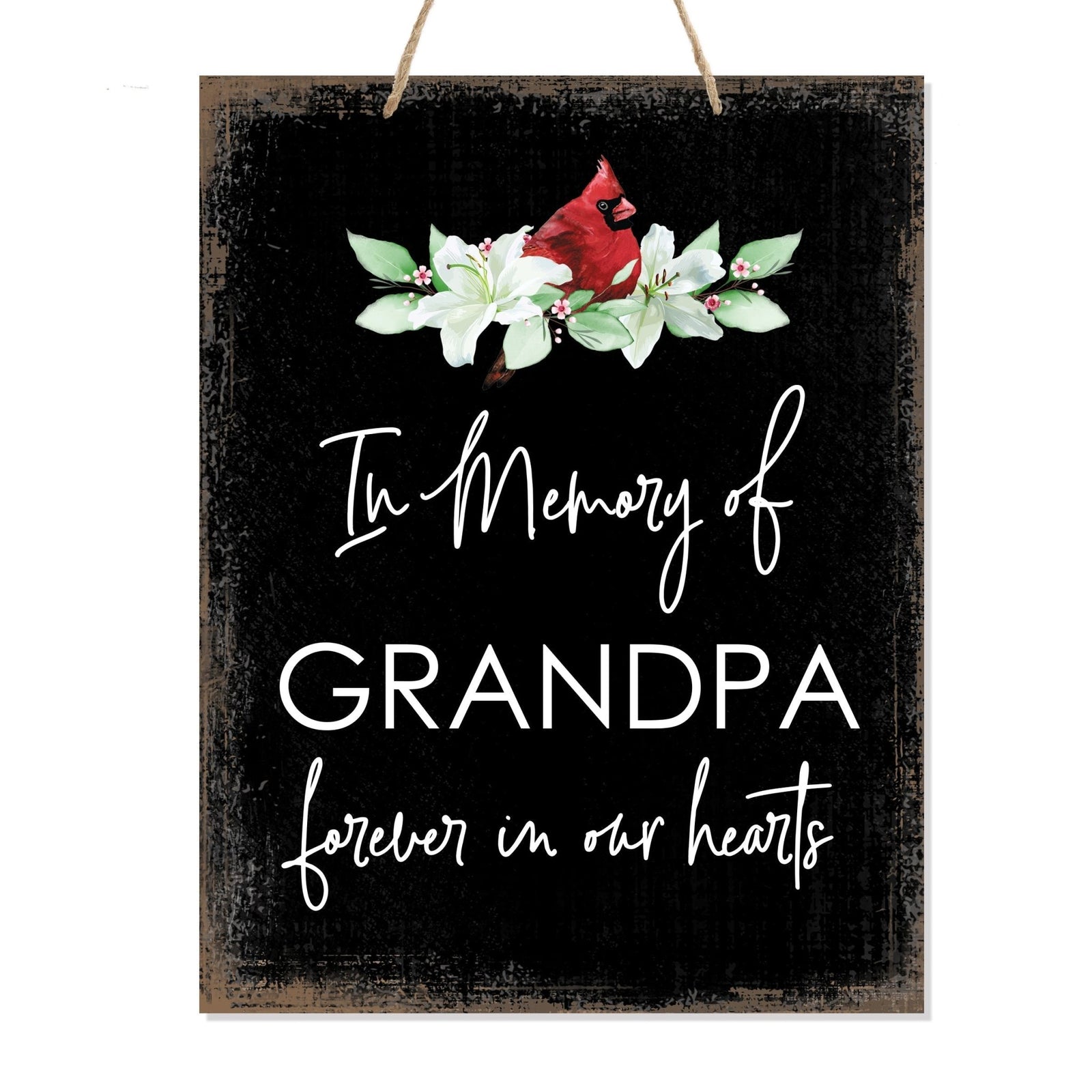 Wooden Hanging Memorial Wall Signs for Bereavement Gifts - LifeSong Milestones