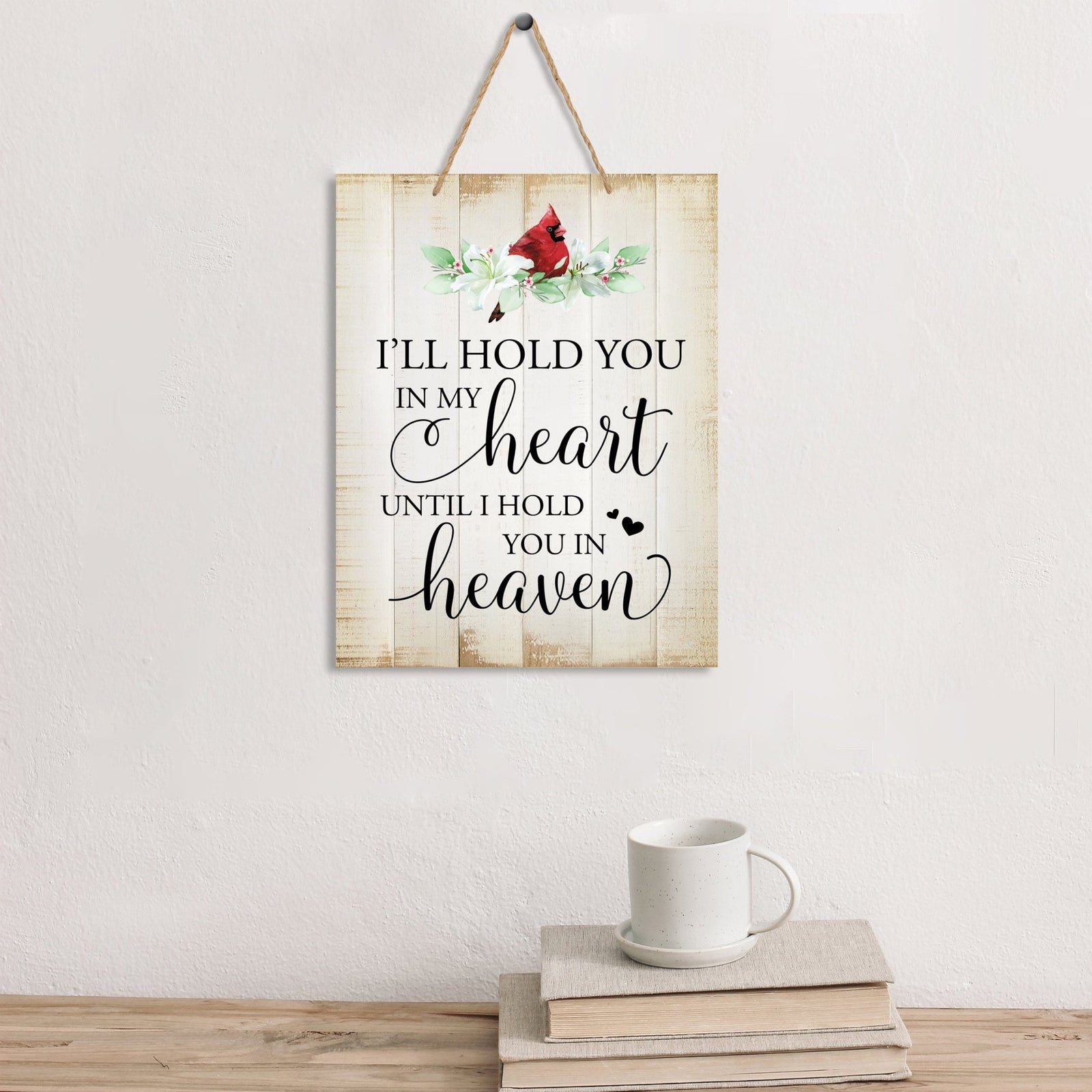 Wooden Hanging Memorial Wall Signs for Bereavement Gifts - LifeSong Milestones