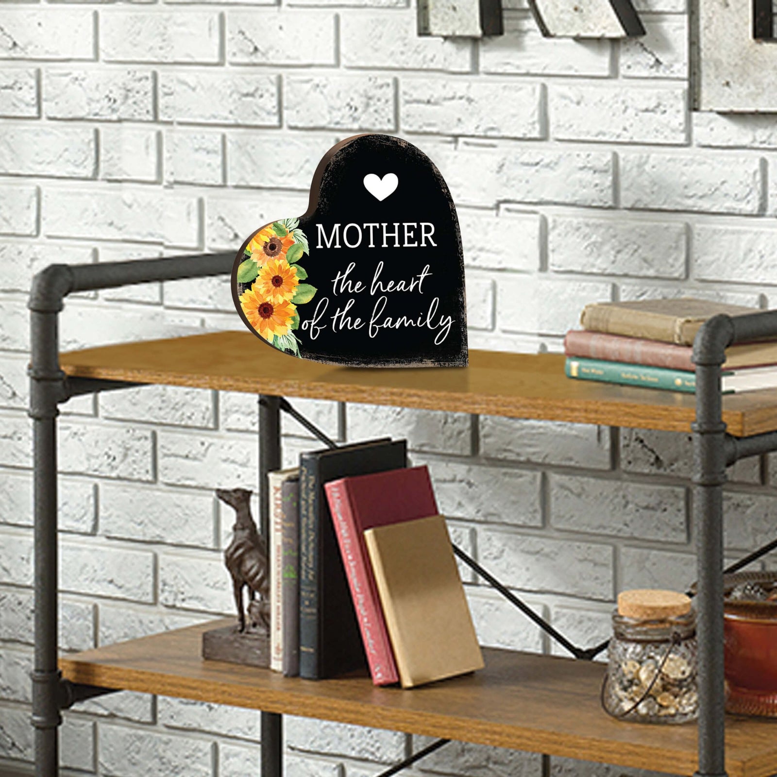 Wooden Heart Block Sign Gift for Mother’s Day - LifeSong Milestones