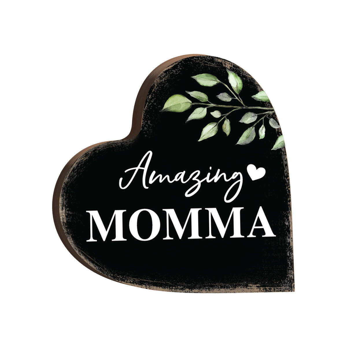 Wooden Heart Block Sign Gift for Mother’s Day - LifeSong Milestones