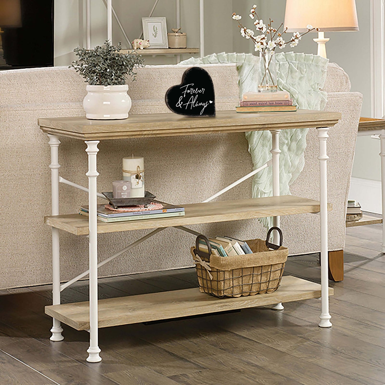 Wooden Heart Block Sign Gift for Mother’s Day - LifeSong Milestones