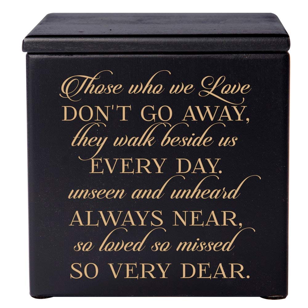 Memorial Handcrafted Small Wooden Keepsake Urn Box For Human Ashes
