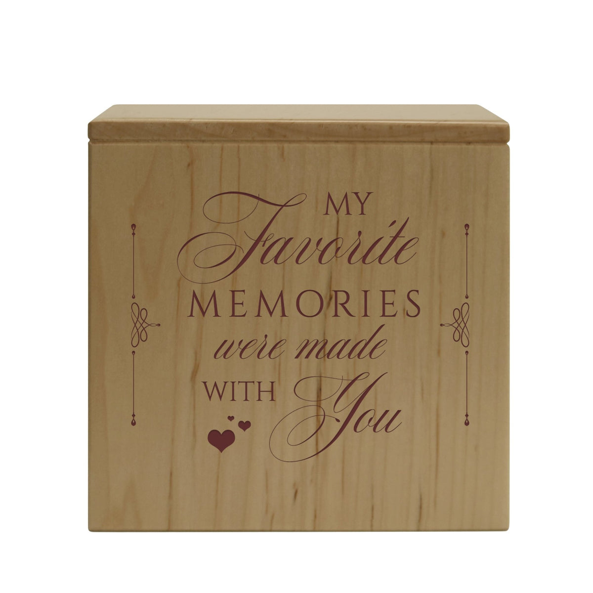 Wooden Funeral Tabletop Keepsake Urn Box for Adults