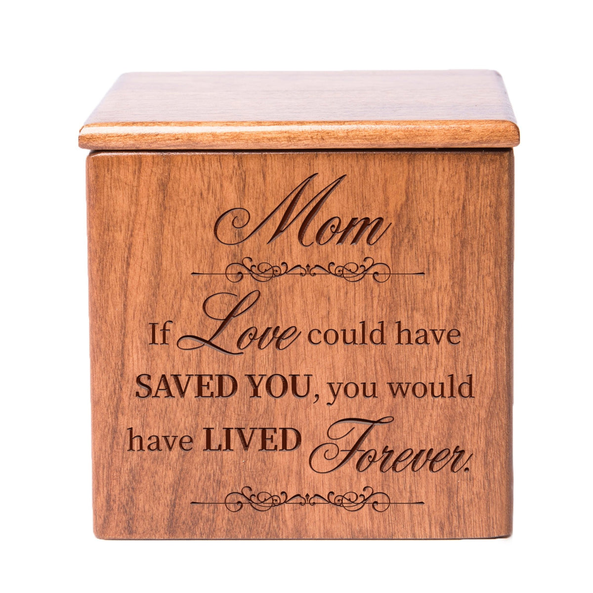 Handcrafted Memorial Wooden Keepsake Urns for Mom