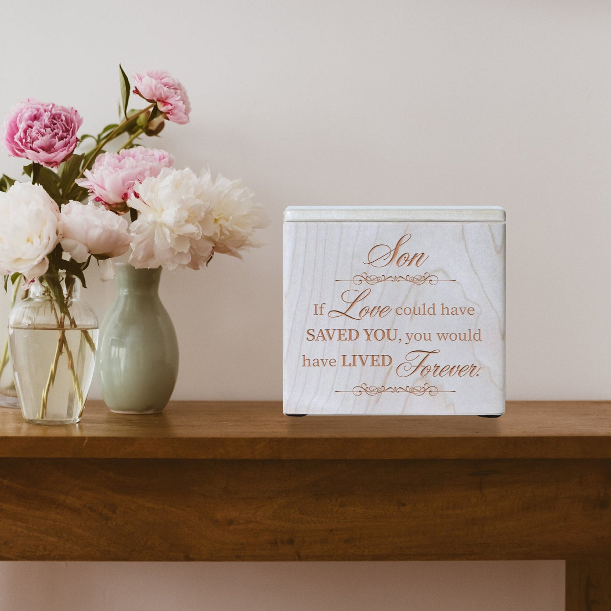 Handcrafted Wooden Keepsake Urns for a Beloved Son
