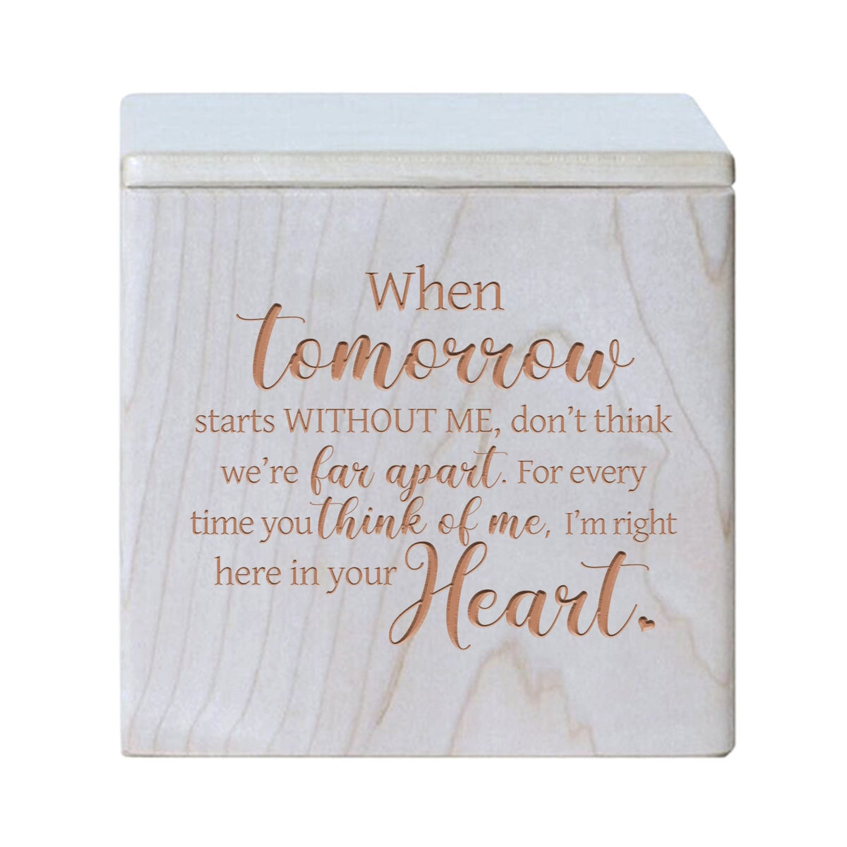 Funeral Wooden Keepsake Urn Box for Beloved Companion