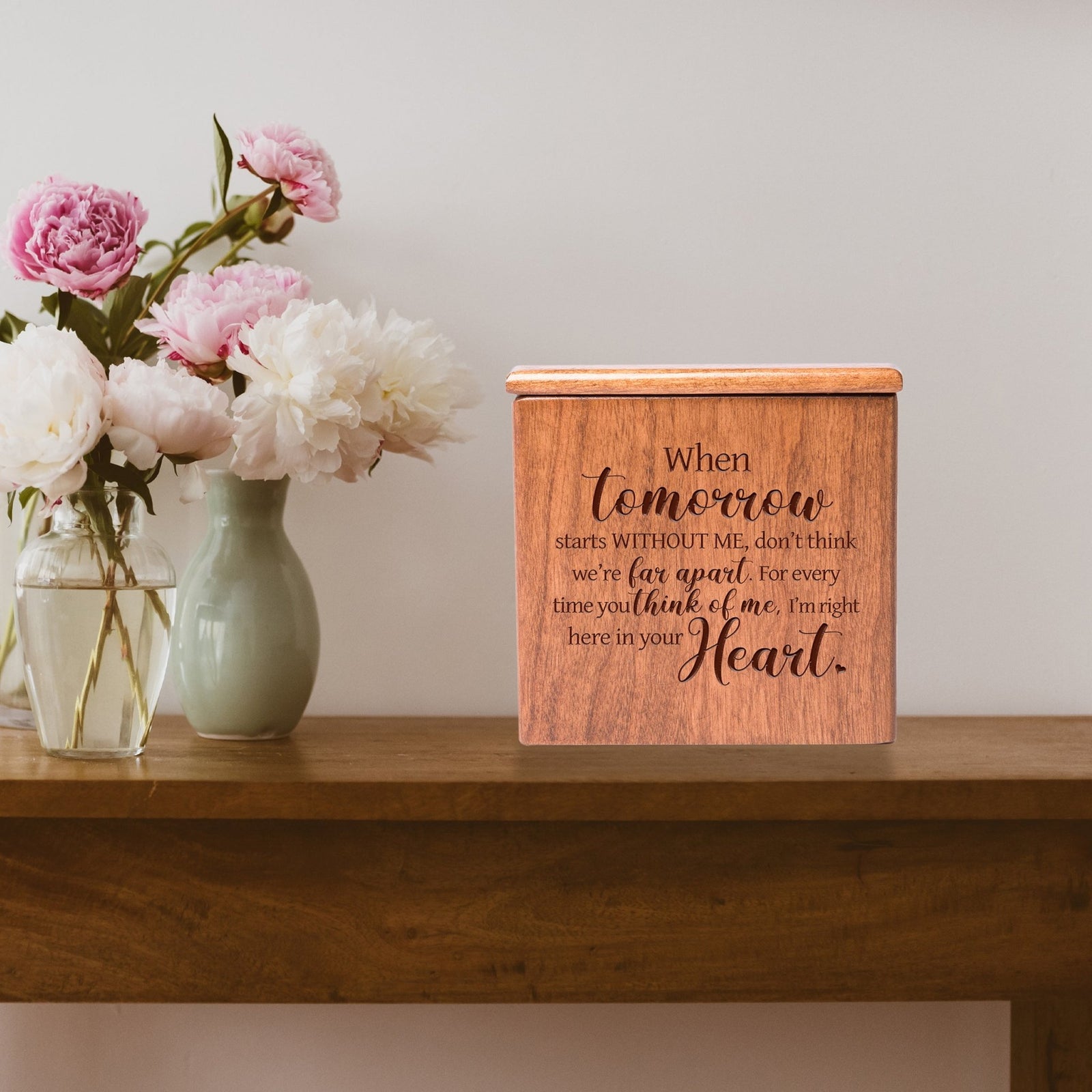 Funeral Wooden Keepsake Urn Box for Cherished Memories