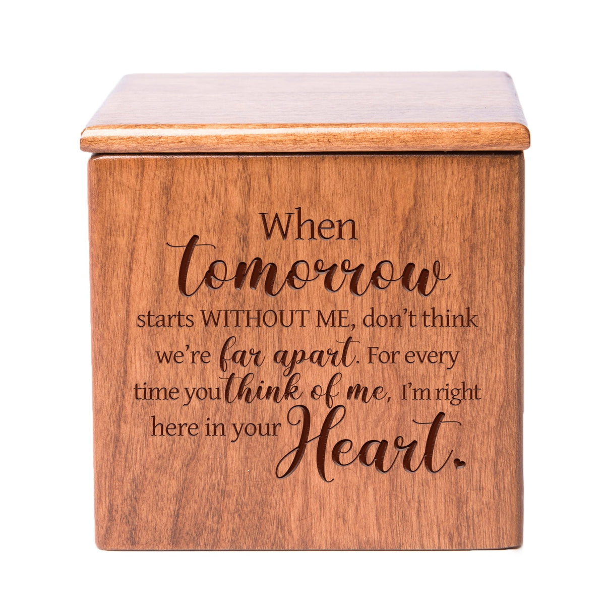 Funeral Wooden Keepsake Urn Box for Beloved Companion