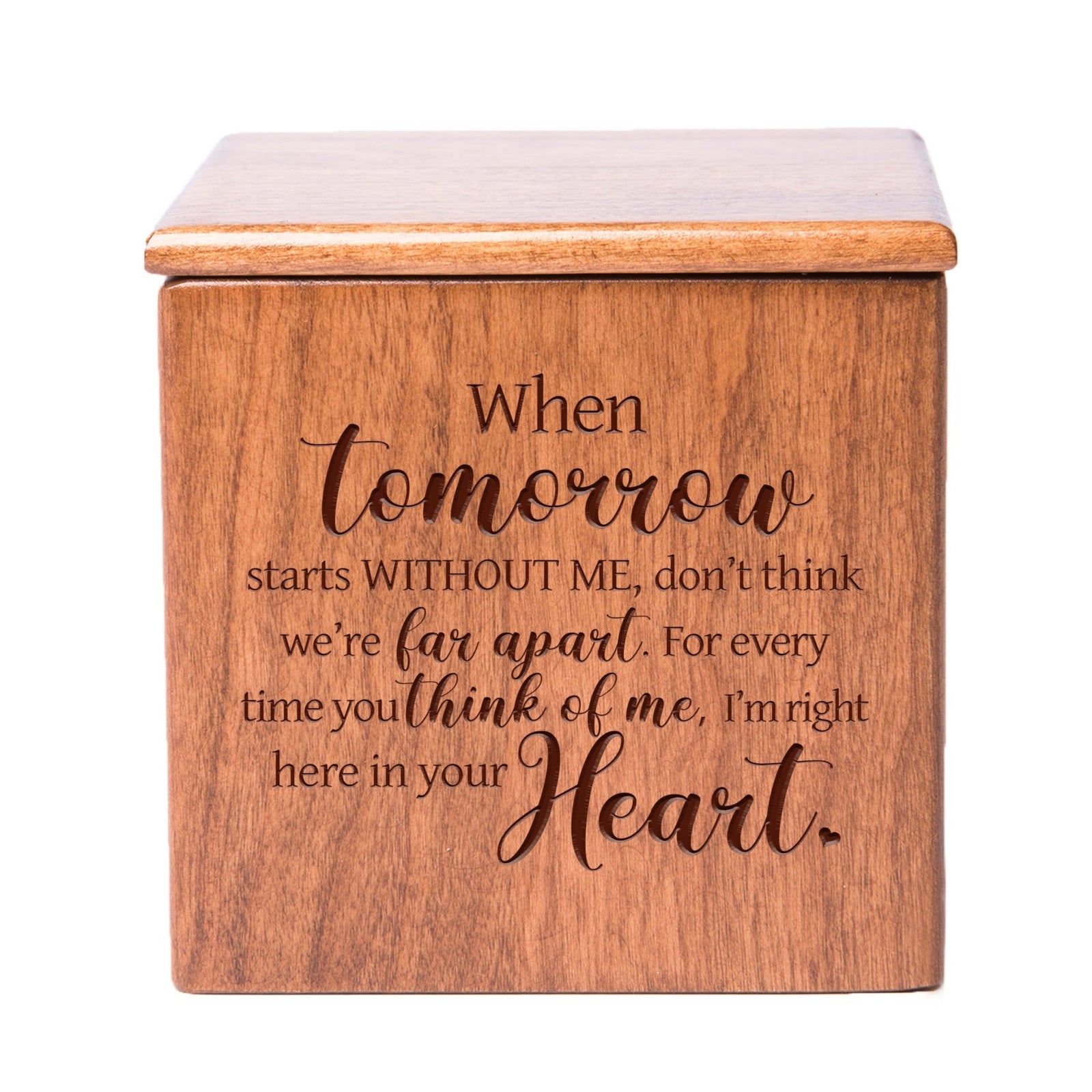 Funeral Wooden Keepsake Urn Box for Beloved Companion