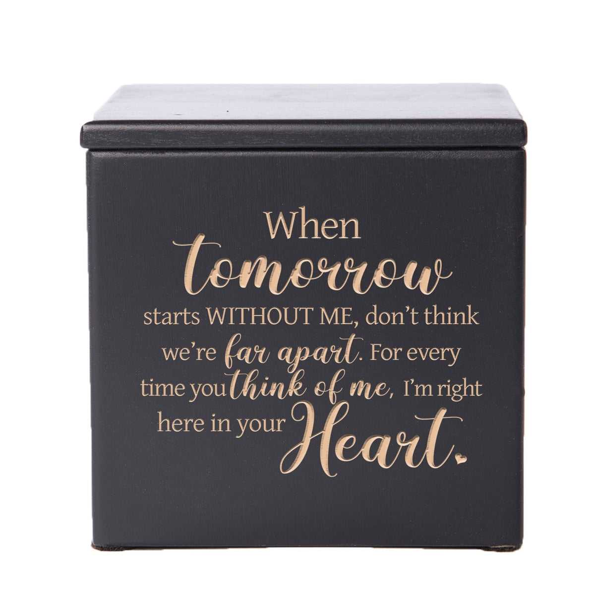 Small Funeral Wooden Keepsake Urn Box For Cherished Memories