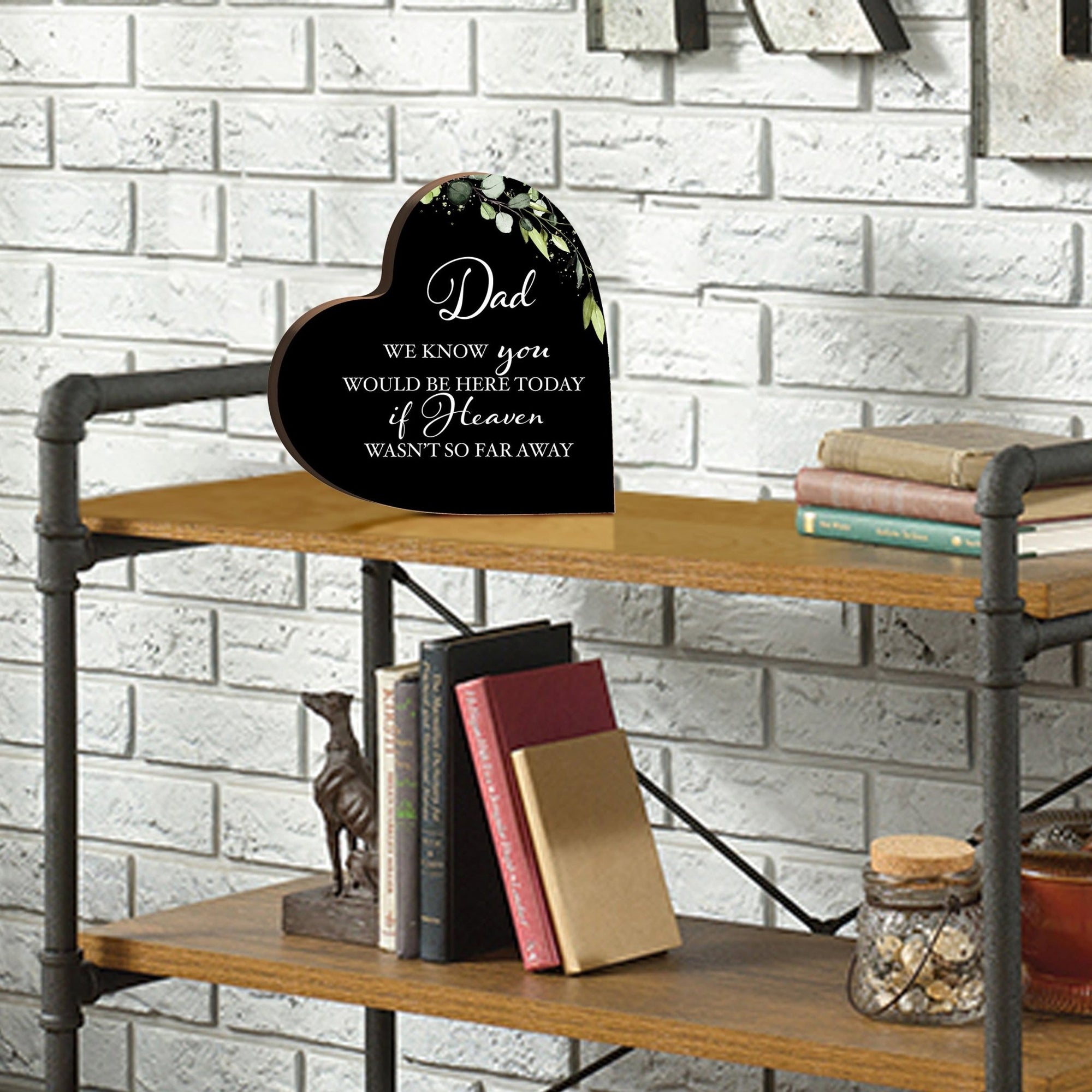 Wooden Memorial Heart Block Sign for Loss of Loved One - We Know You - LifeSong Milestones