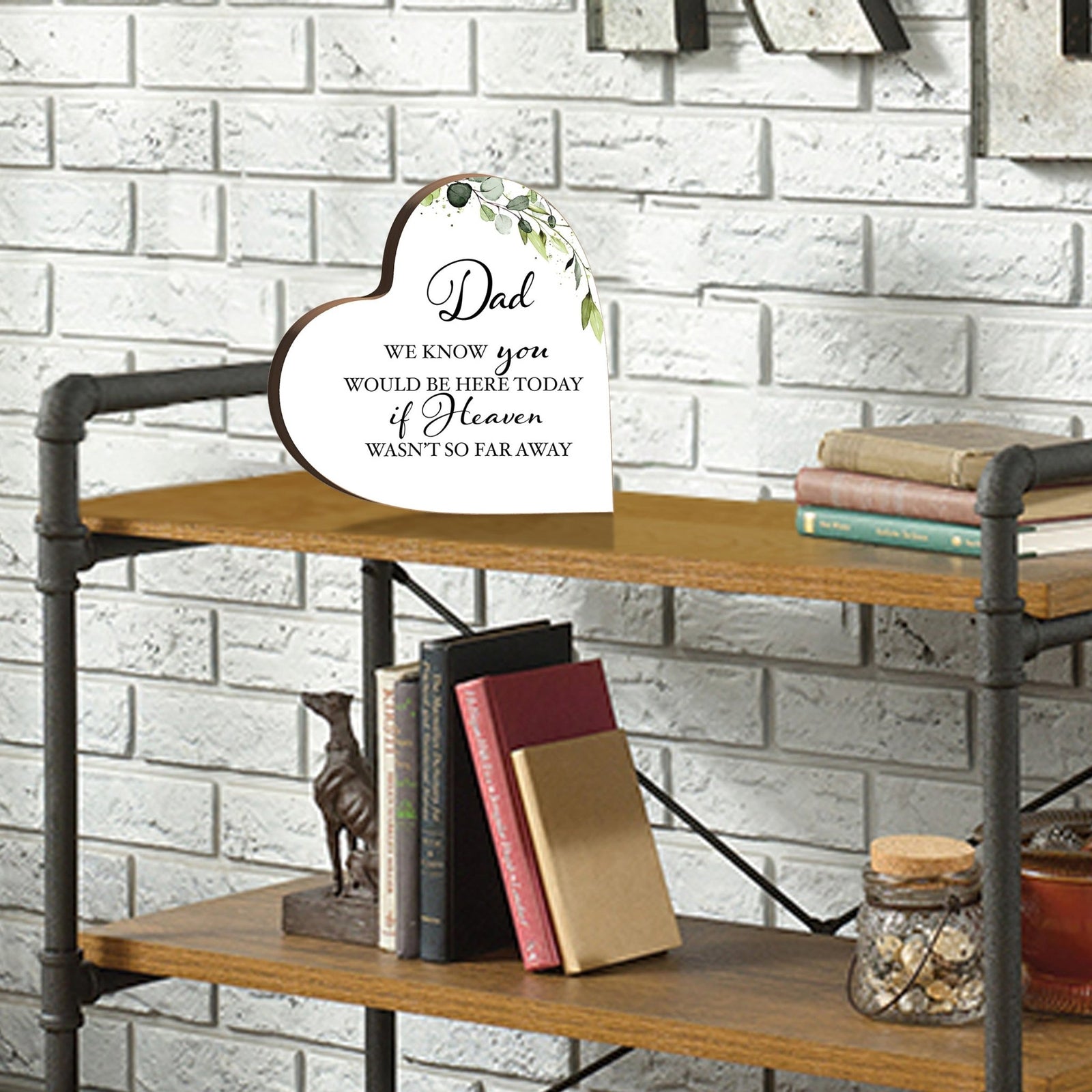 Wooden Memorial Heart Block Sign for Loss of Loved One - We Know You - LifeSong Milestones