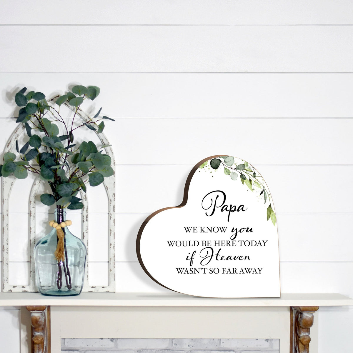 Wooden Memorial Heart Block Sign for Loss of Loved One - We Know You - LifeSong Milestones