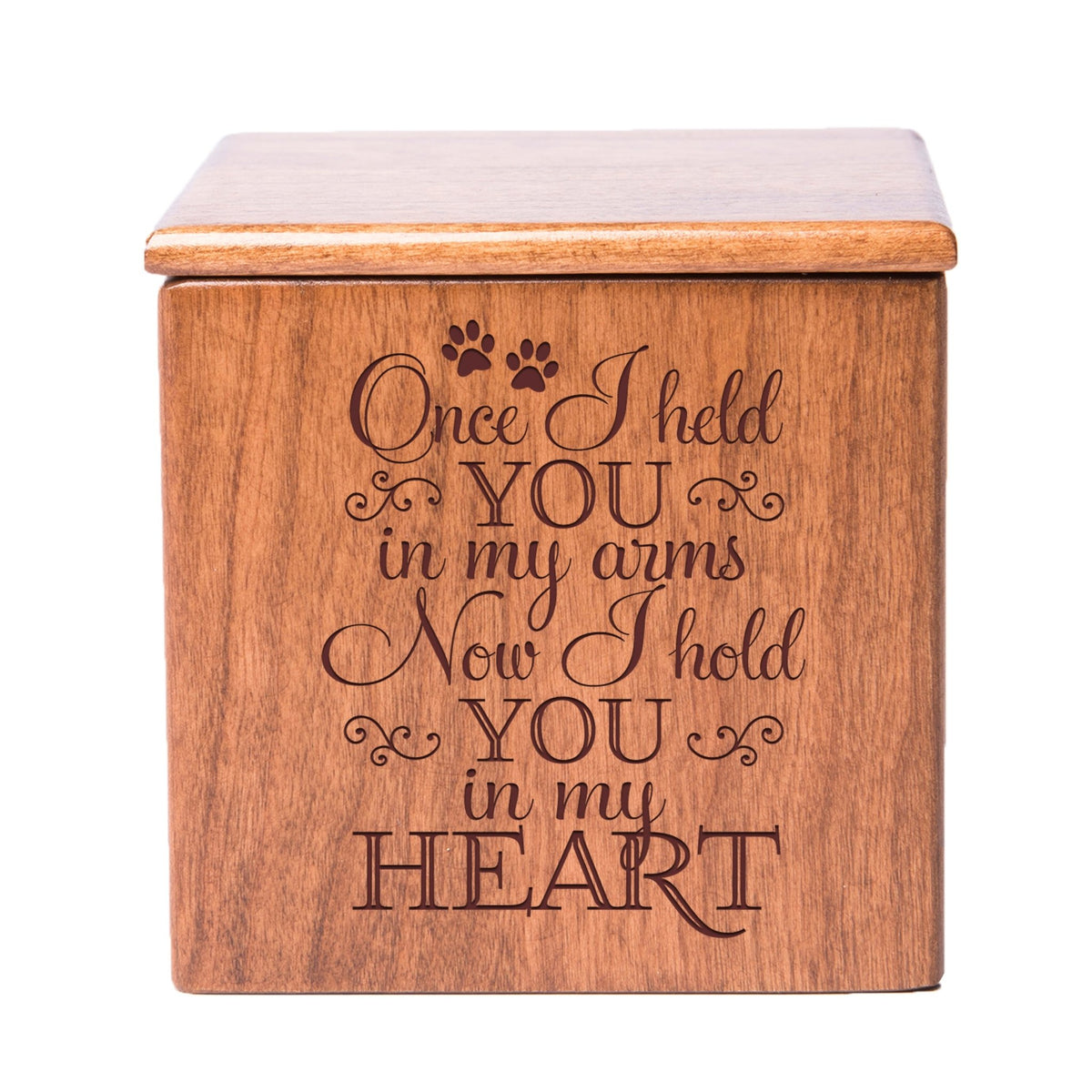 Engraved Handcrafted Pet Small Cremation Urn Box