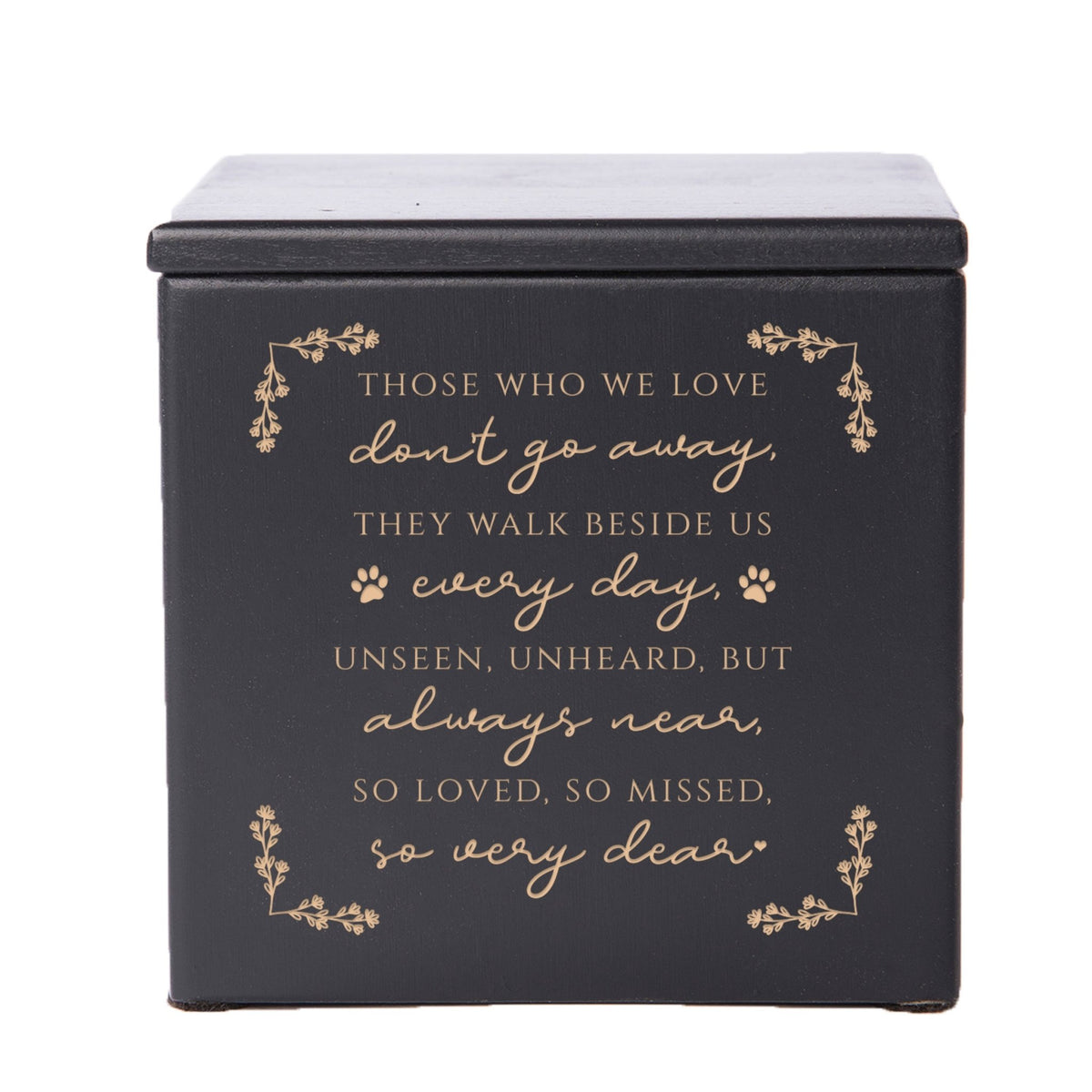 Engraved Handcrafted Pet Small Cremation Urn Box