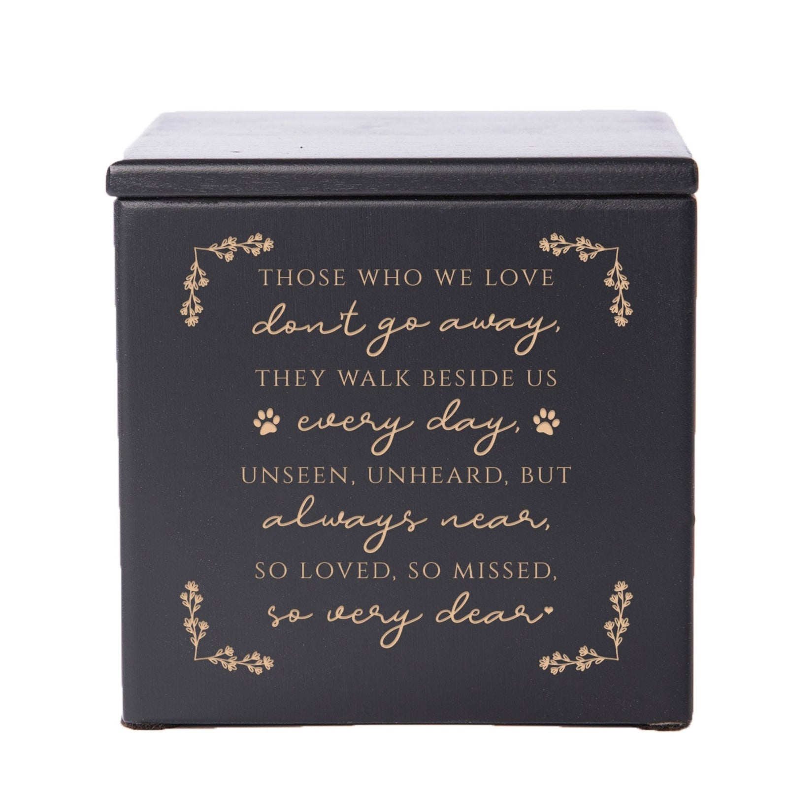 Engraved Handcrafted Pet Small Cremation Urn Box