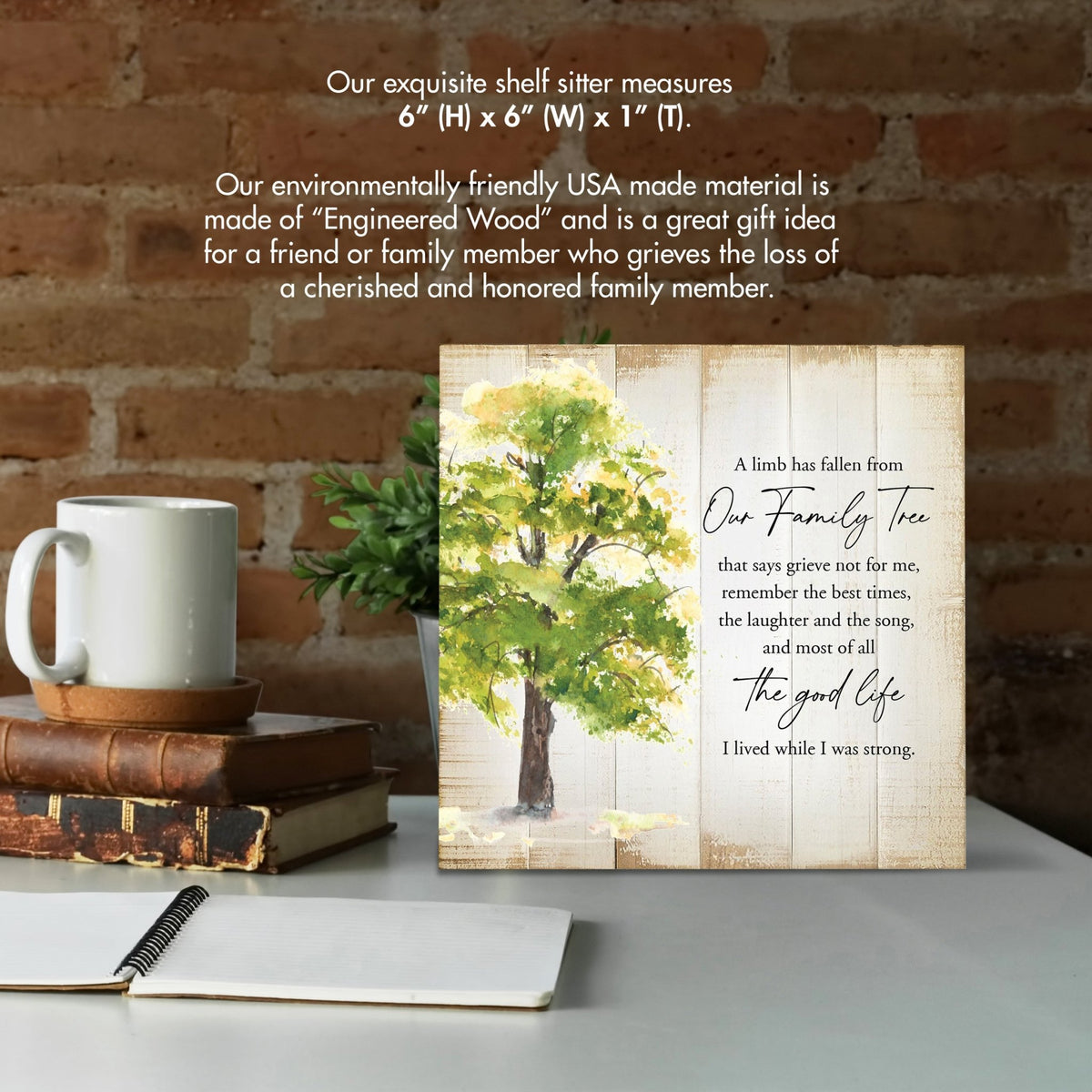 Wooden Memorial Shelf Décor and Tabletop - LifeSong Milestones