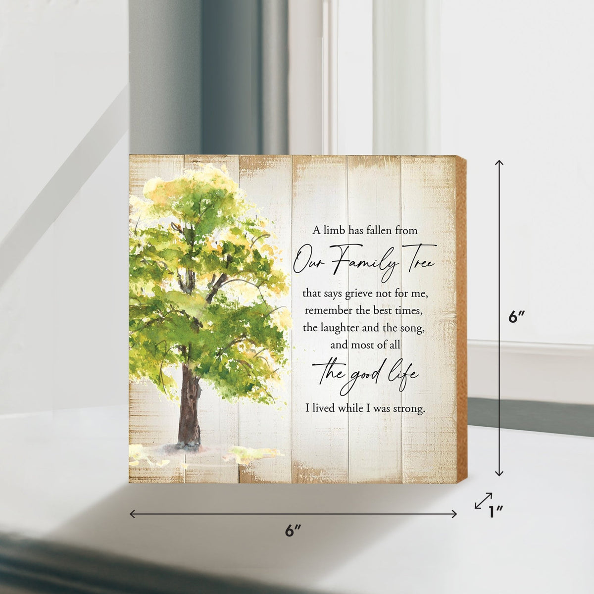 Wooden Memorial Shelf Décor and Tabletop - LifeSong Milestones