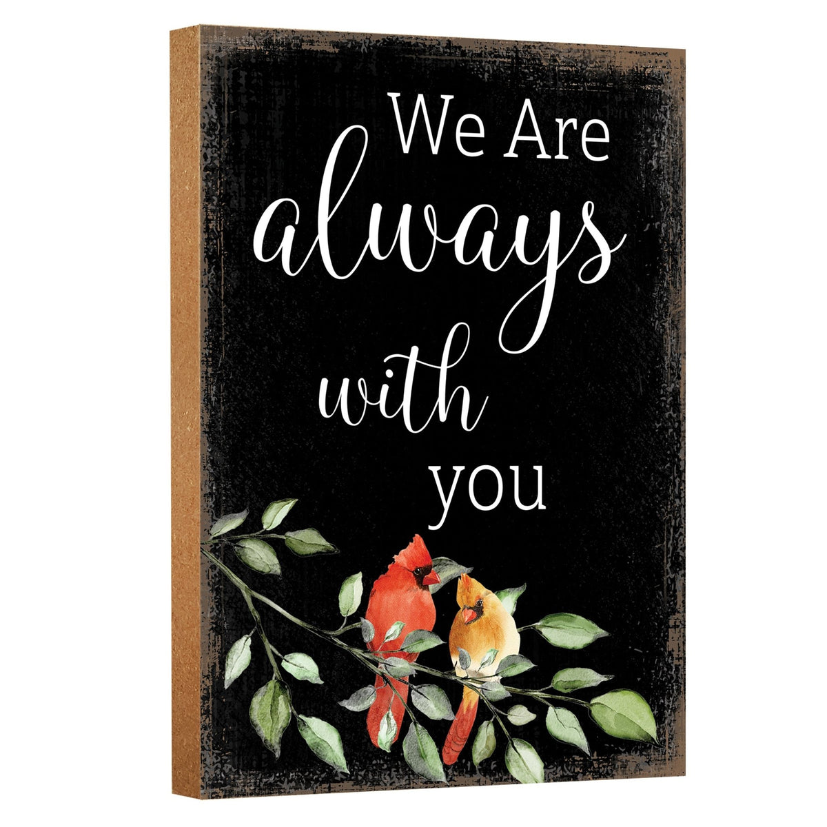 Wooden Memorial Shelf Décor and Tabletop Signs for Loss of Loved One - LifeSong Milestones