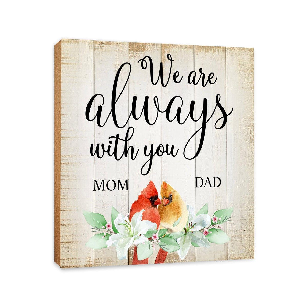 Wooden Memorial Shelf Décor and Tabletop Signs for Loss of Loved One - LifeSong Milestones