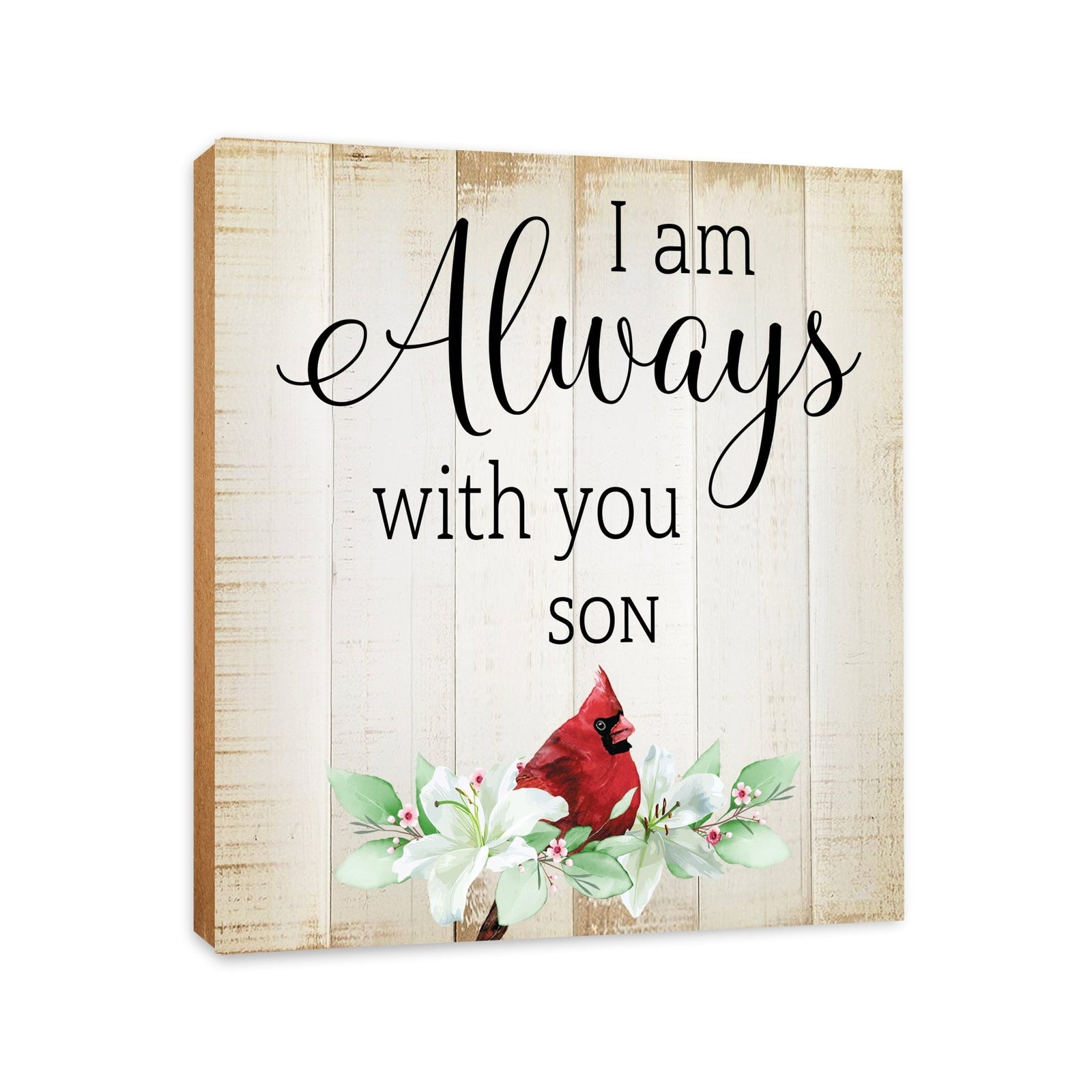 Wooden Memorial Shelf Décor and Tabletop Signs for Loss of Loved One - LifeSong Milestones