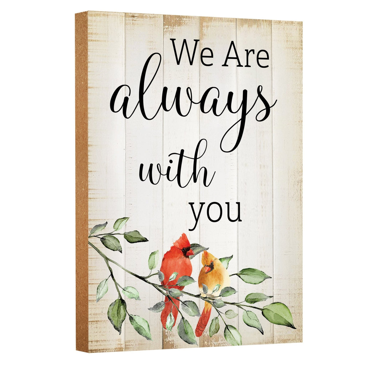 Wooden Memorial Shelf Décor and Tabletop Signs for Loss of Loved One - LifeSong Milestones