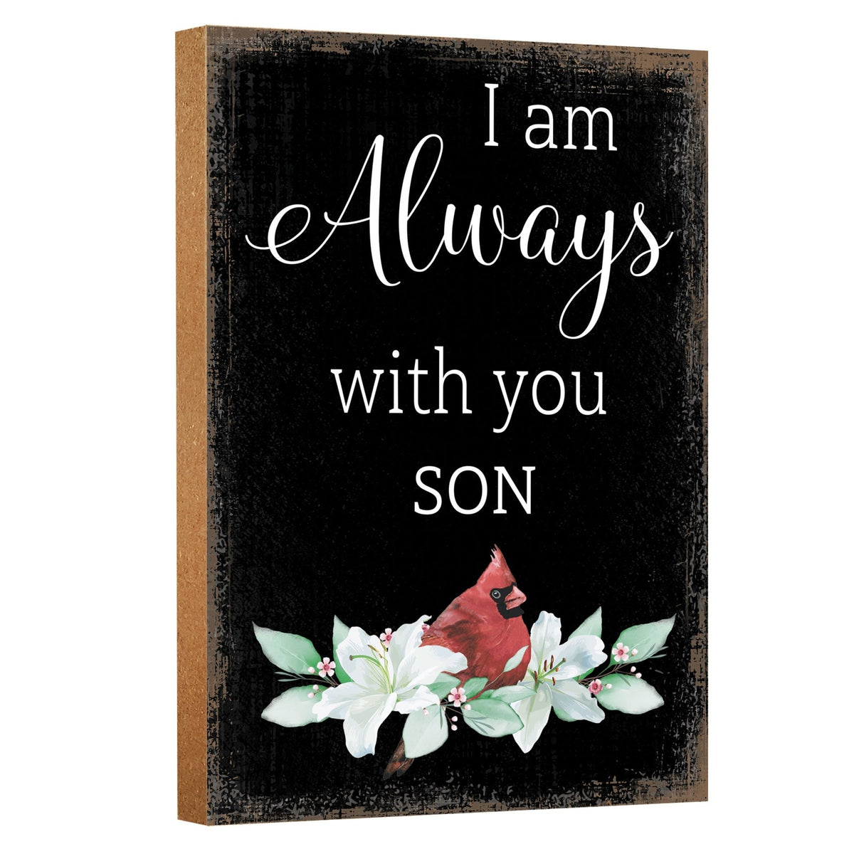 Wooden Memorial Shelf Décor and Tabletop Signs for Loss of Loved One - LifeSong Milestones