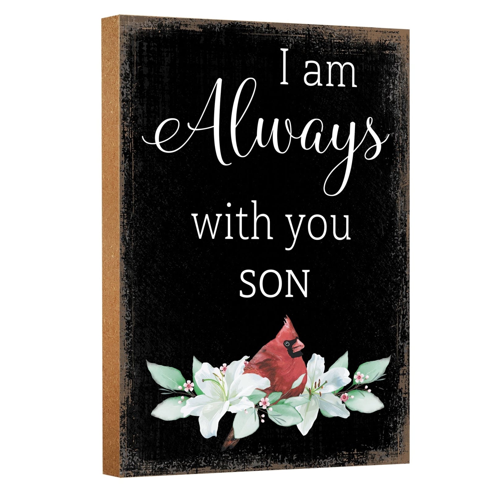 Wooden Memorial Shelf Décor and Tabletop Signs for Loss of Loved One - LifeSong Milestones