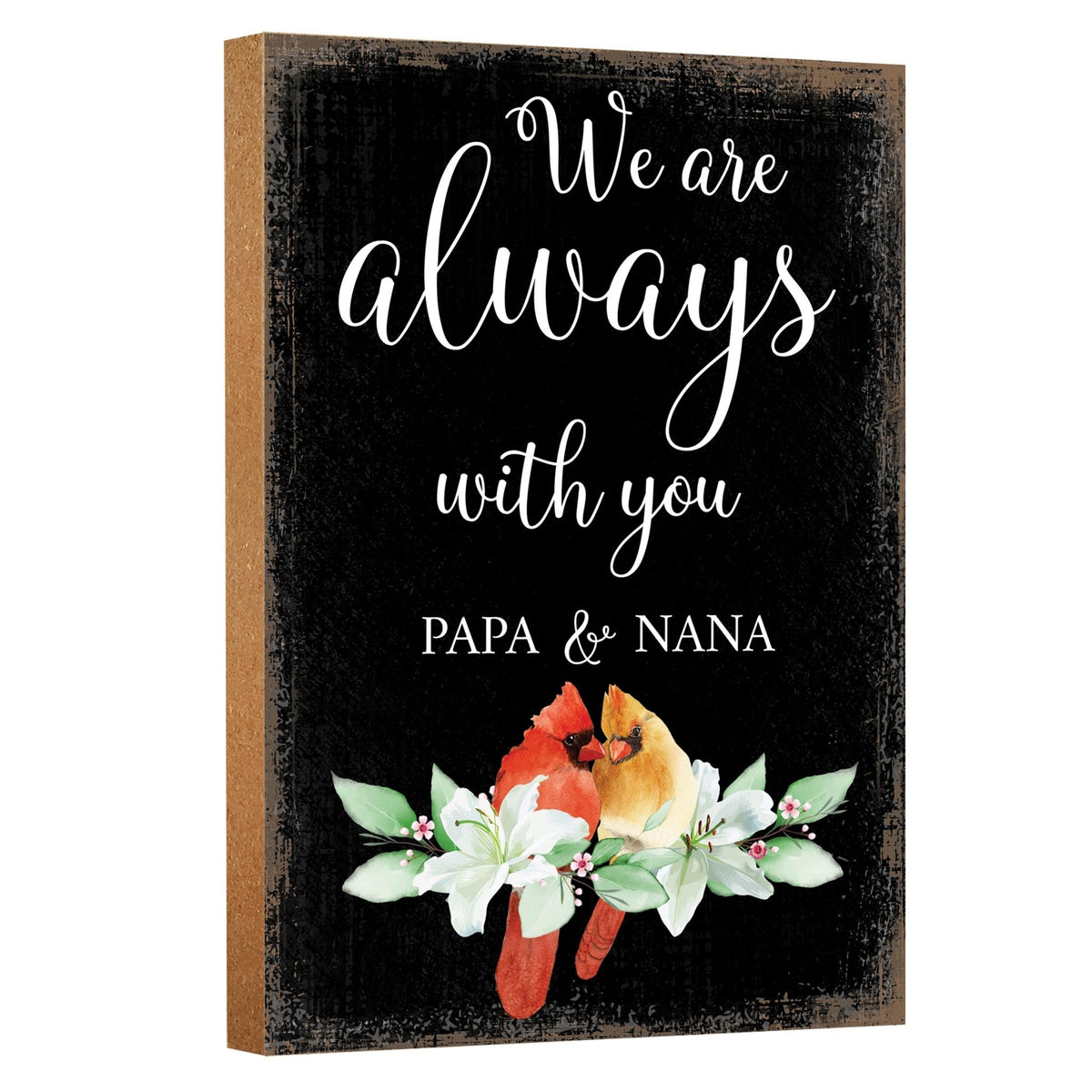 Wooden Memorial Shelf Décor and Tabletop Signs for Loss of Loved One - LifeSong Milestones