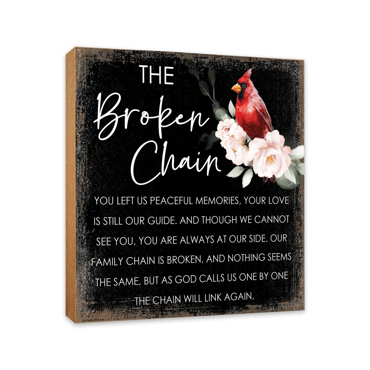 Wooden Memorial Shelf Décor and Tabletop Signs for Loss of Loved One - LifeSong Milestones