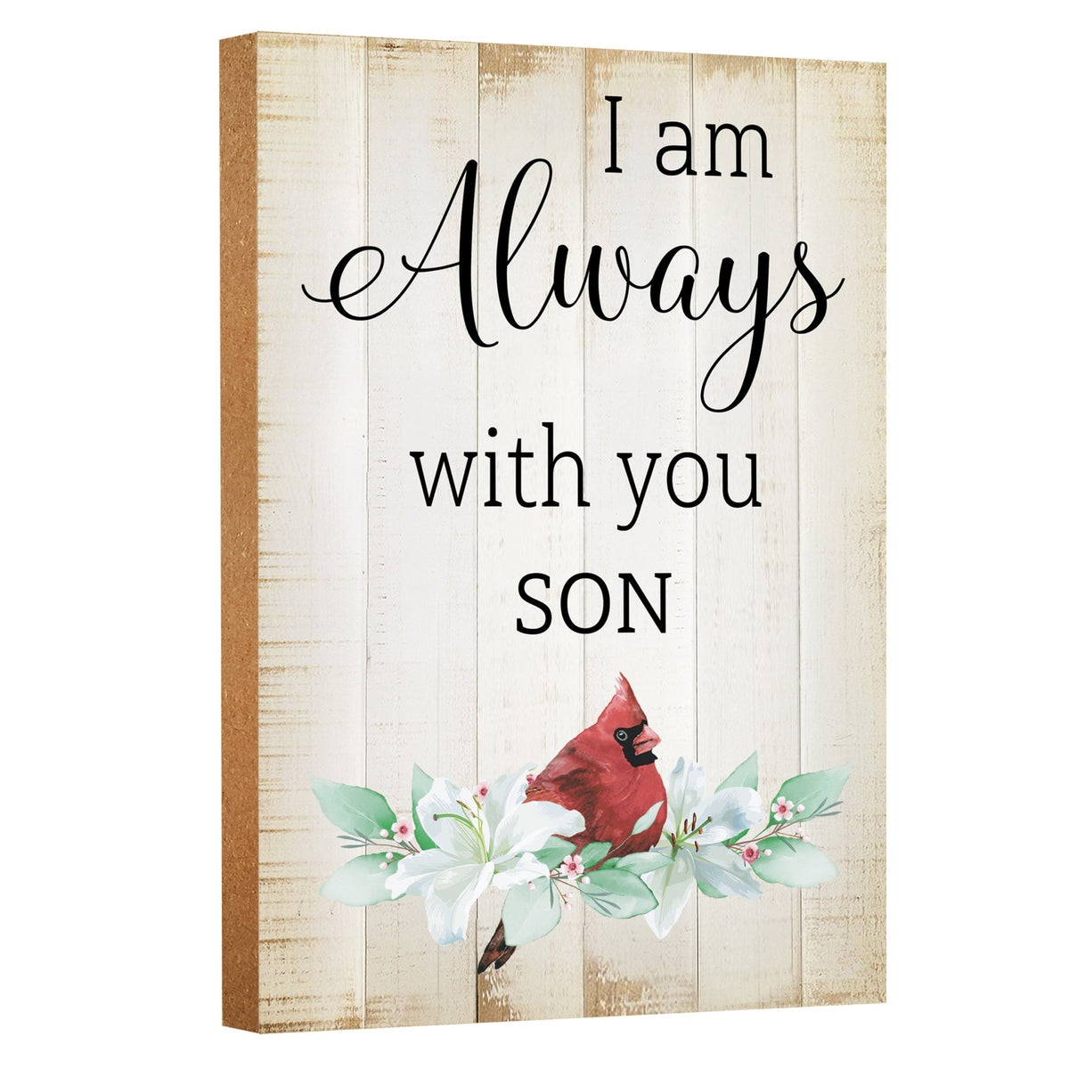 Wooden Memorial Shelf Décor and Tabletop Signs for Loss of Loved One - LifeSong Milestones