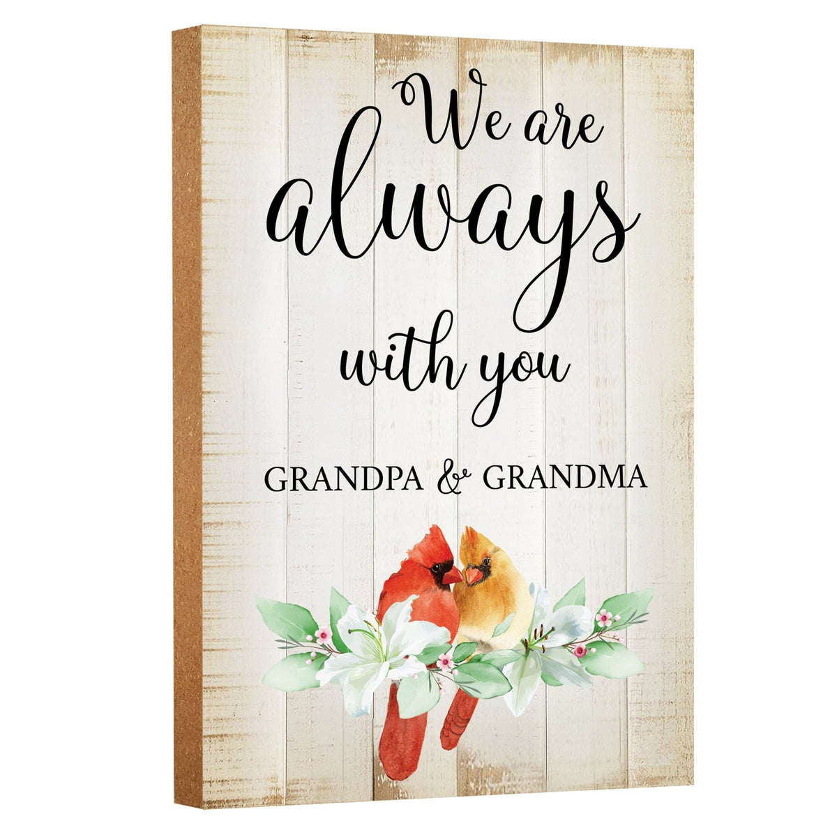 Wooden Memorial Shelf Décor and Tabletop Signs for Loss of Loved One - LifeSong Milestones