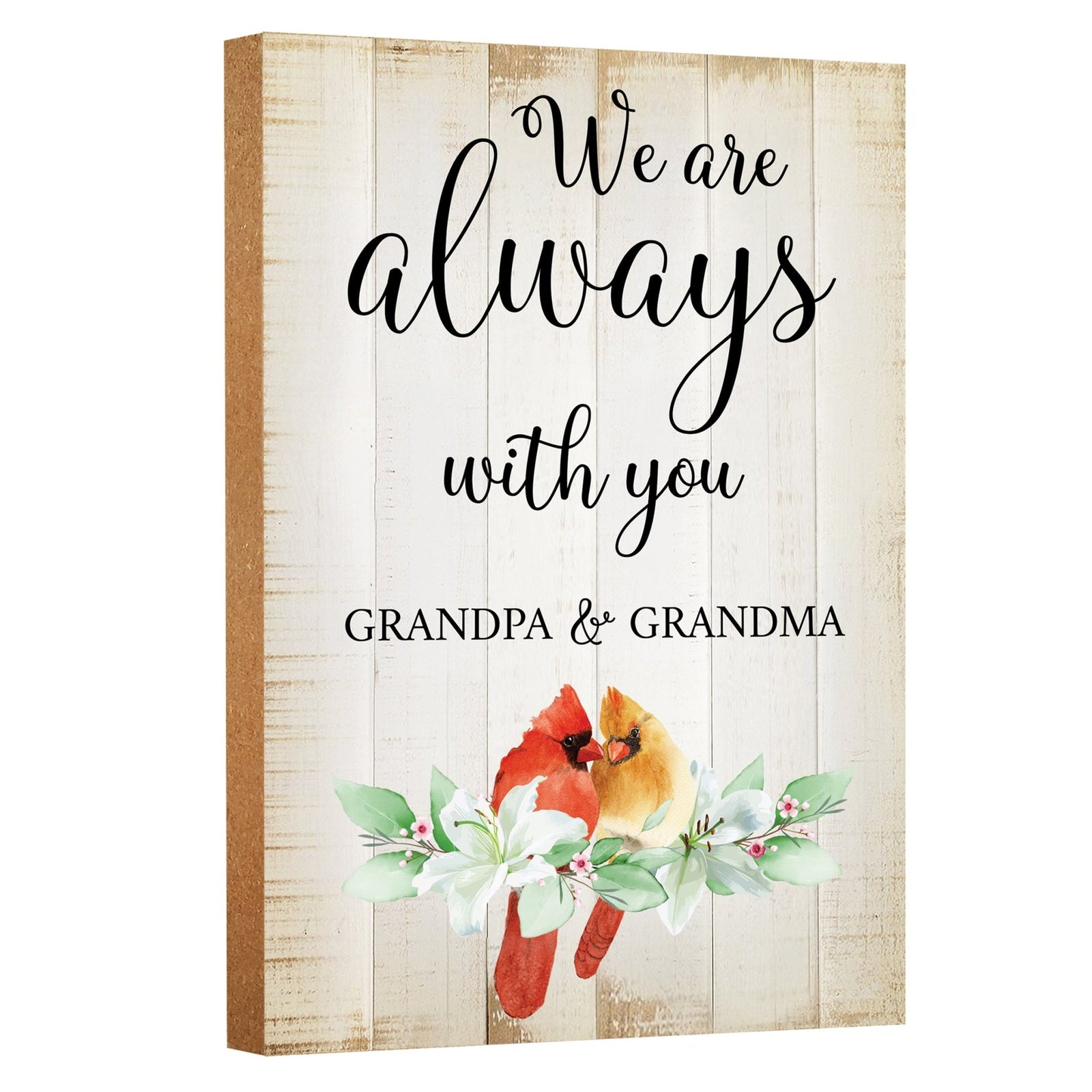 Wooden Memorial Shelf Décor and Tabletop Signs for Loss of Loved One - LifeSong Milestones
