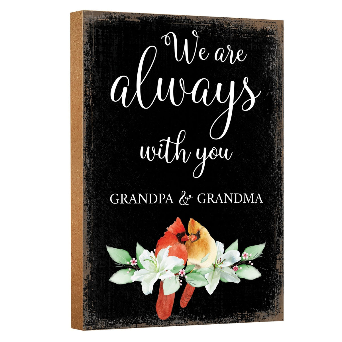 Wooden Memorial Shelf Décor and Tabletop Signs for Loss of Loved One - LifeSong Milestones