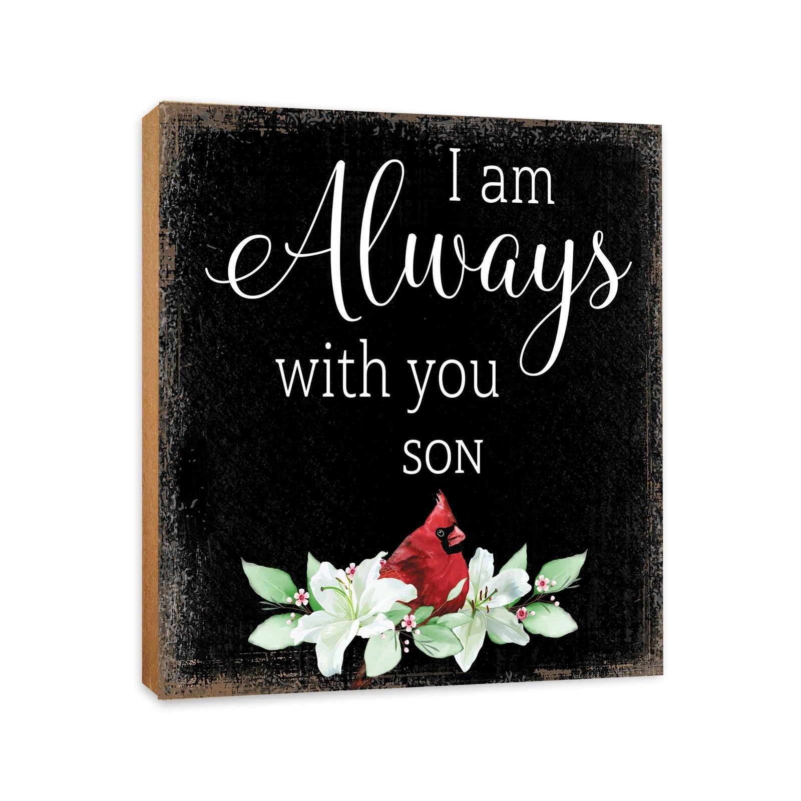 Wooden Memorial Shelf Décor and Tabletop Signs for Loss of Loved One - LifeSong Milestones