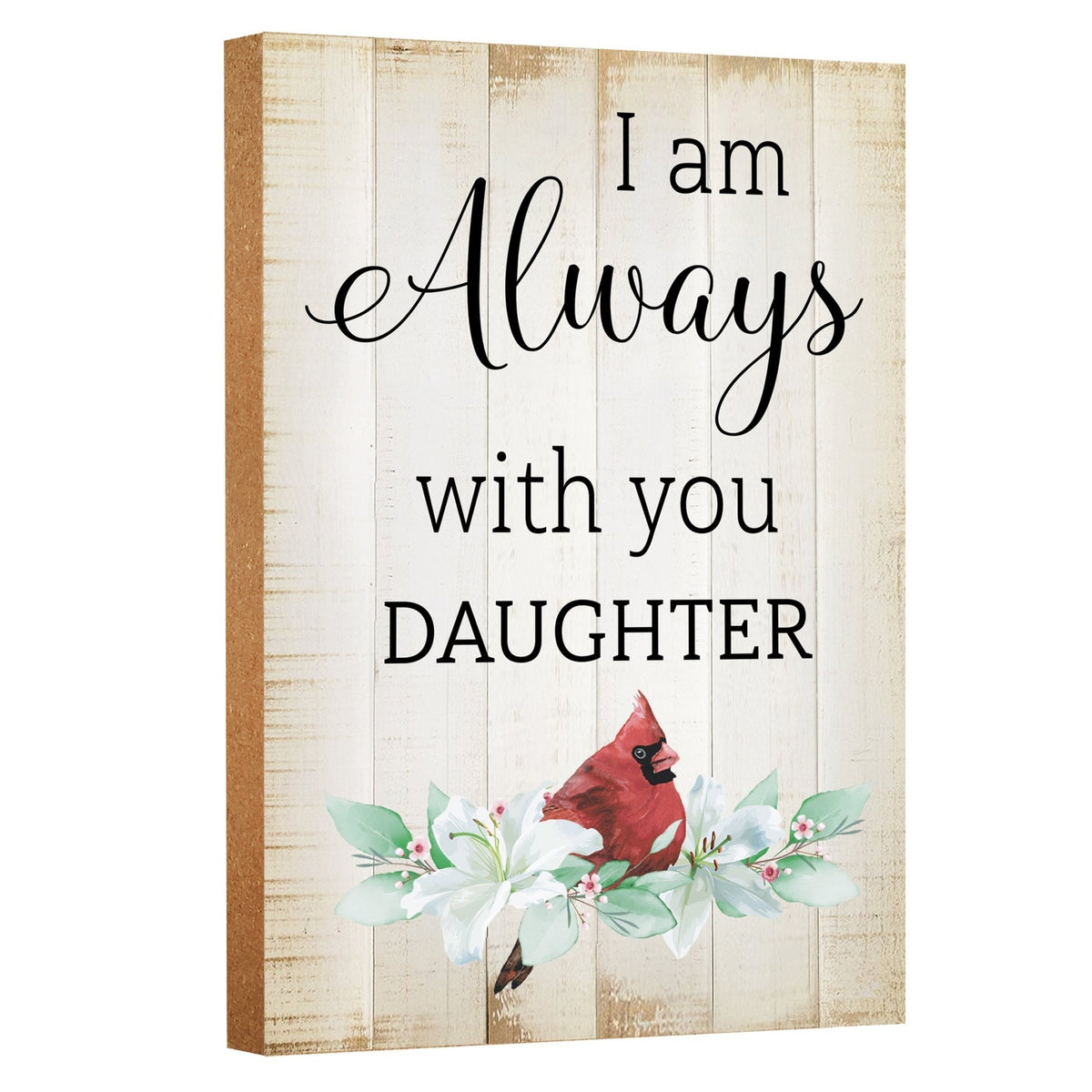 Wooden Memorial Shelf Décor and Tabletop Signs for Loss of Loved One - LifeSong Milestones