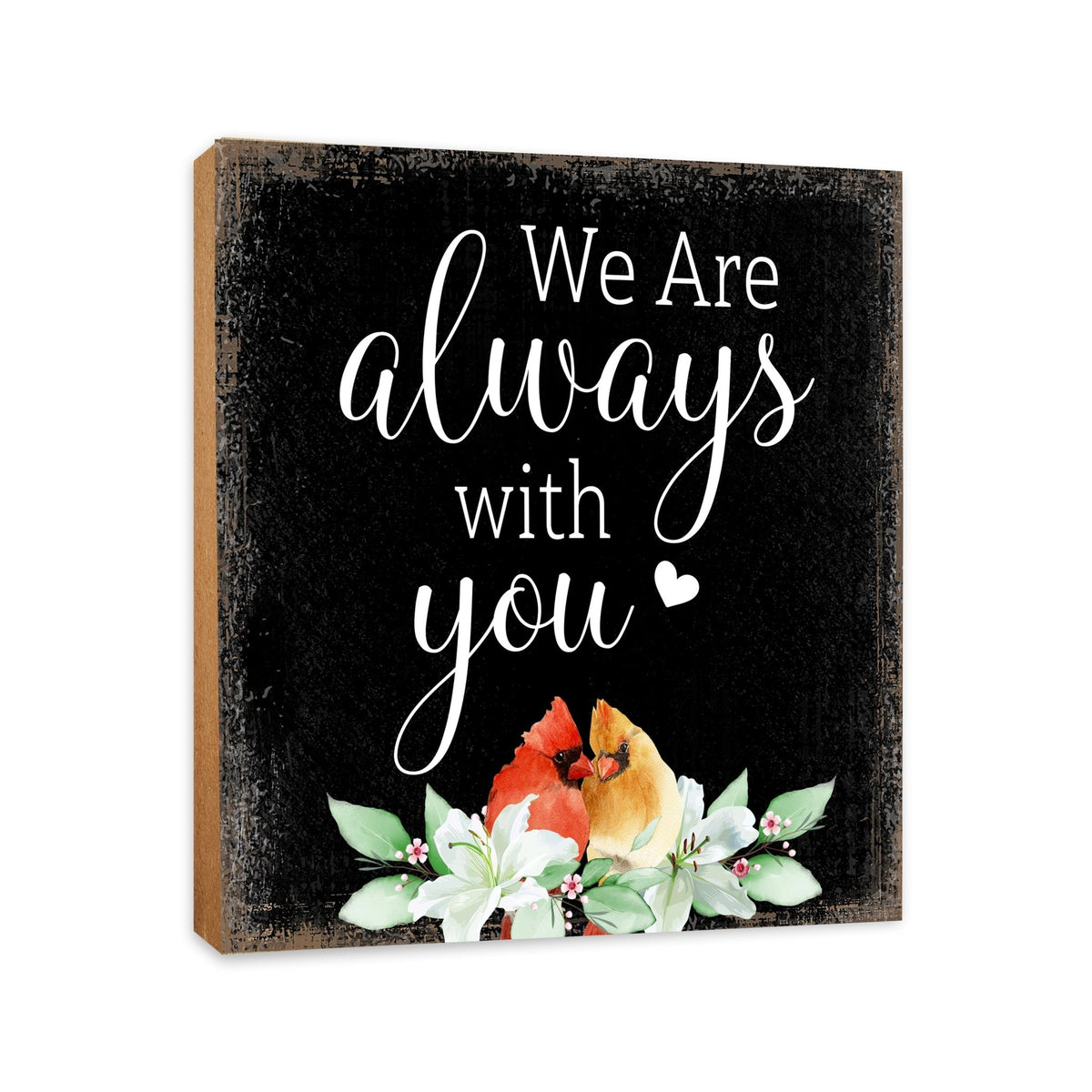 Wooden Memorial Shelf Décor and Tabletop Signs for Loss of Loved One - LifeSong Milestones