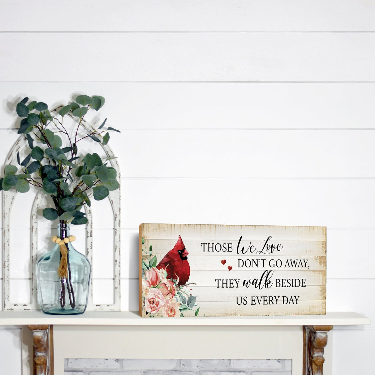 Wooden Memorial Shelf Décor and Tabletop Signs Sympathy Gifts - LifeSong Milestones