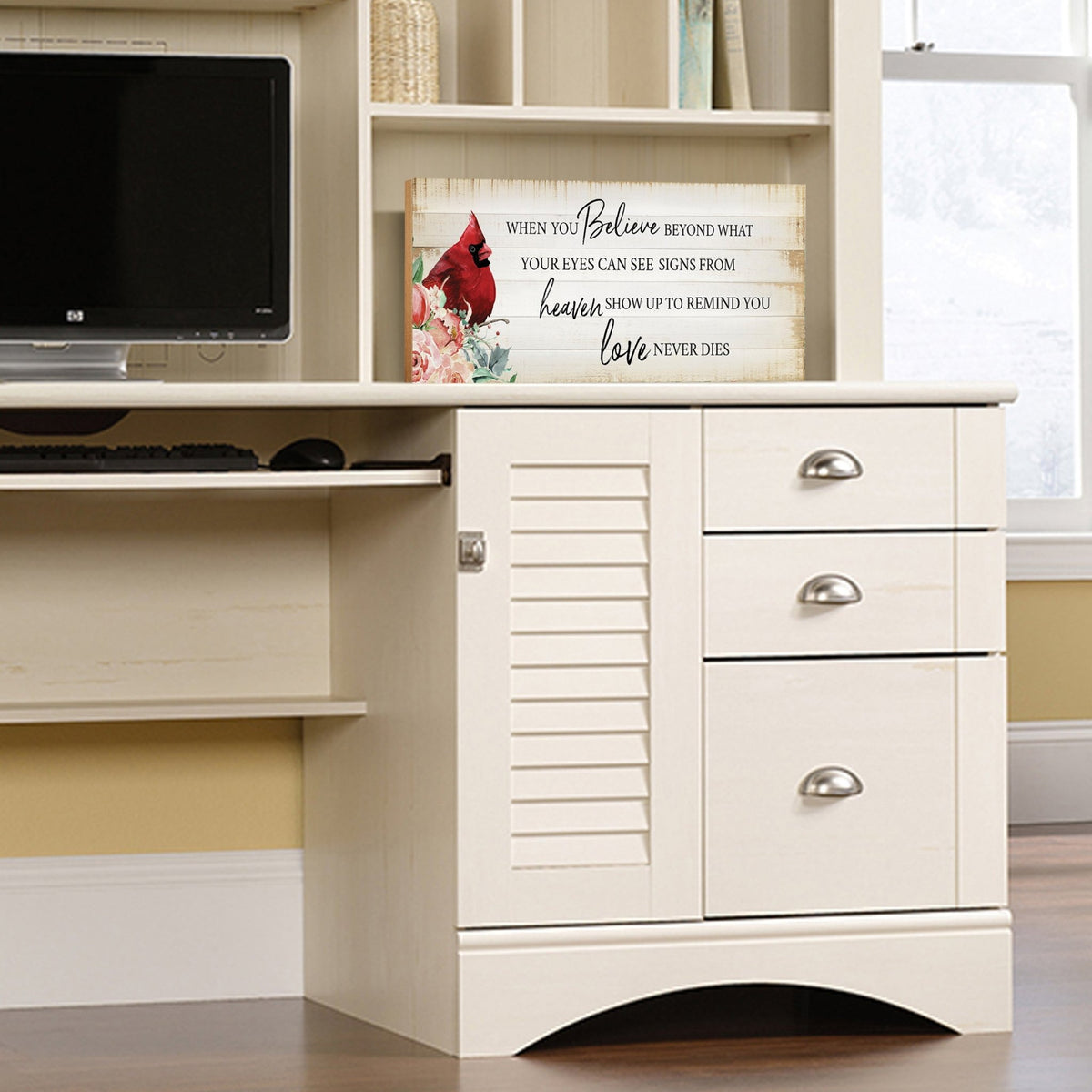 Wooden Memorial Shelf Décor and Tabletop Signs Sympathy Gifts - LifeSong Milestones